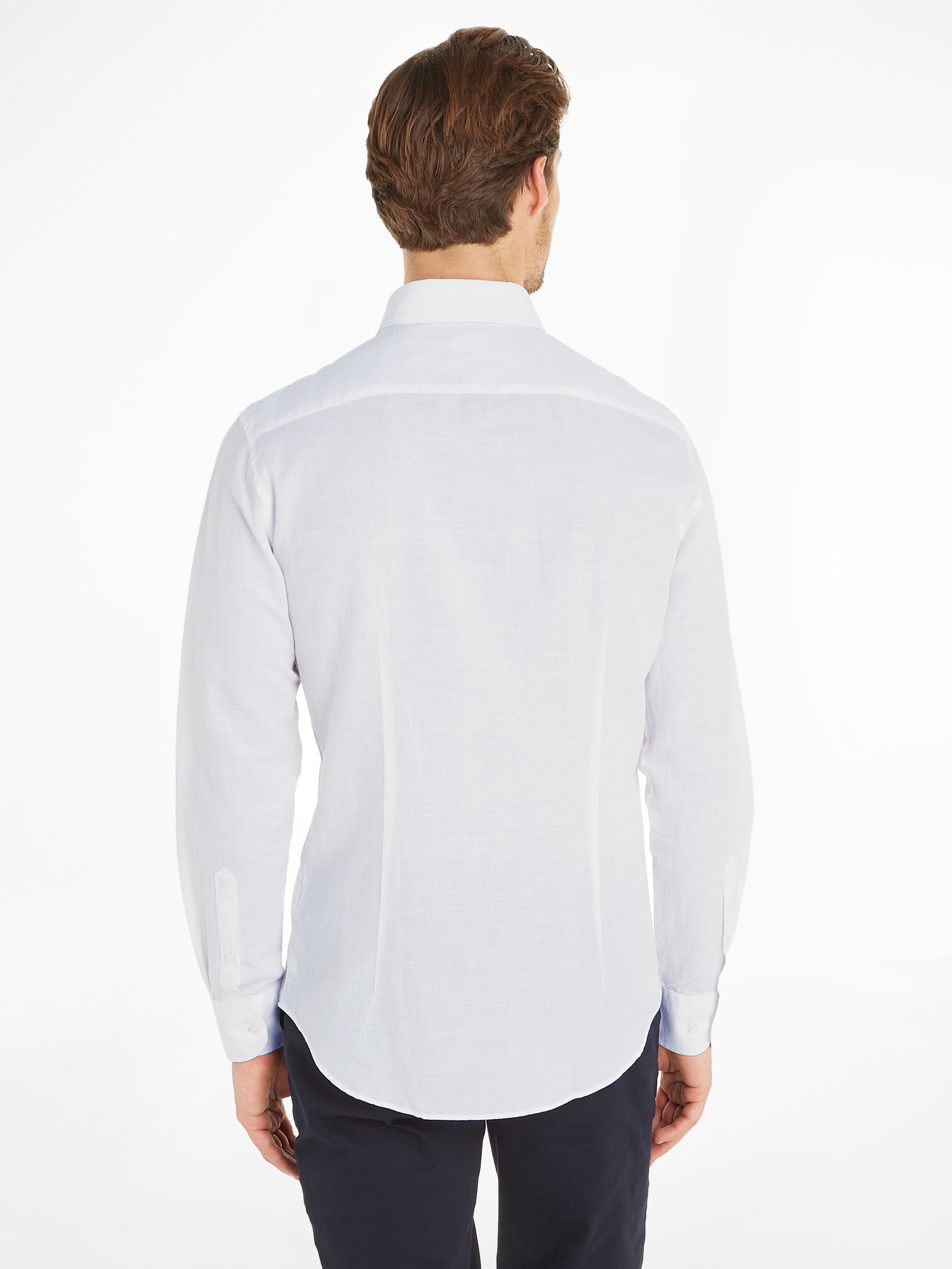 Tommy Hilfiger Langarmhemd »CL W-CO LINEN SOLID SF SHIRT«