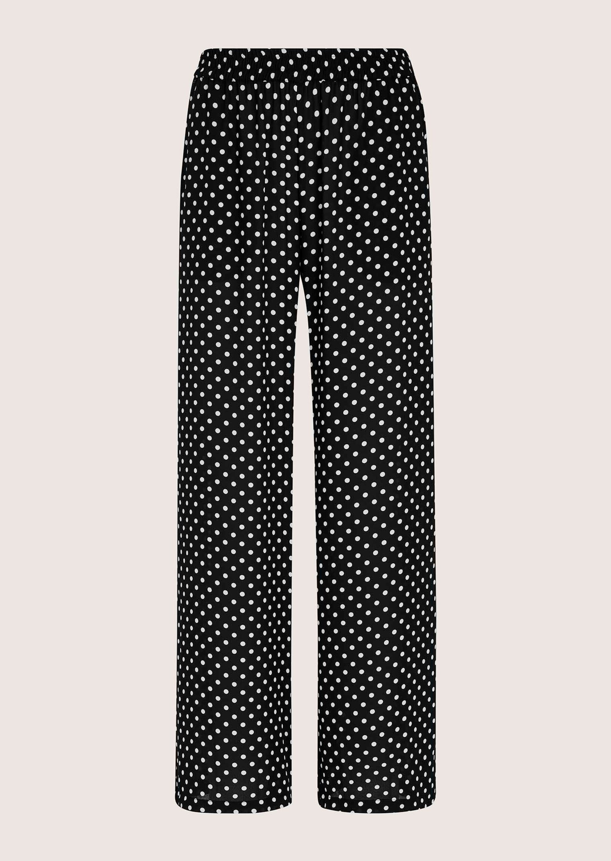 MADELEINE "Druckhose Schlupfhose mit Tupfen-Muster" Tupfen-Druckhose