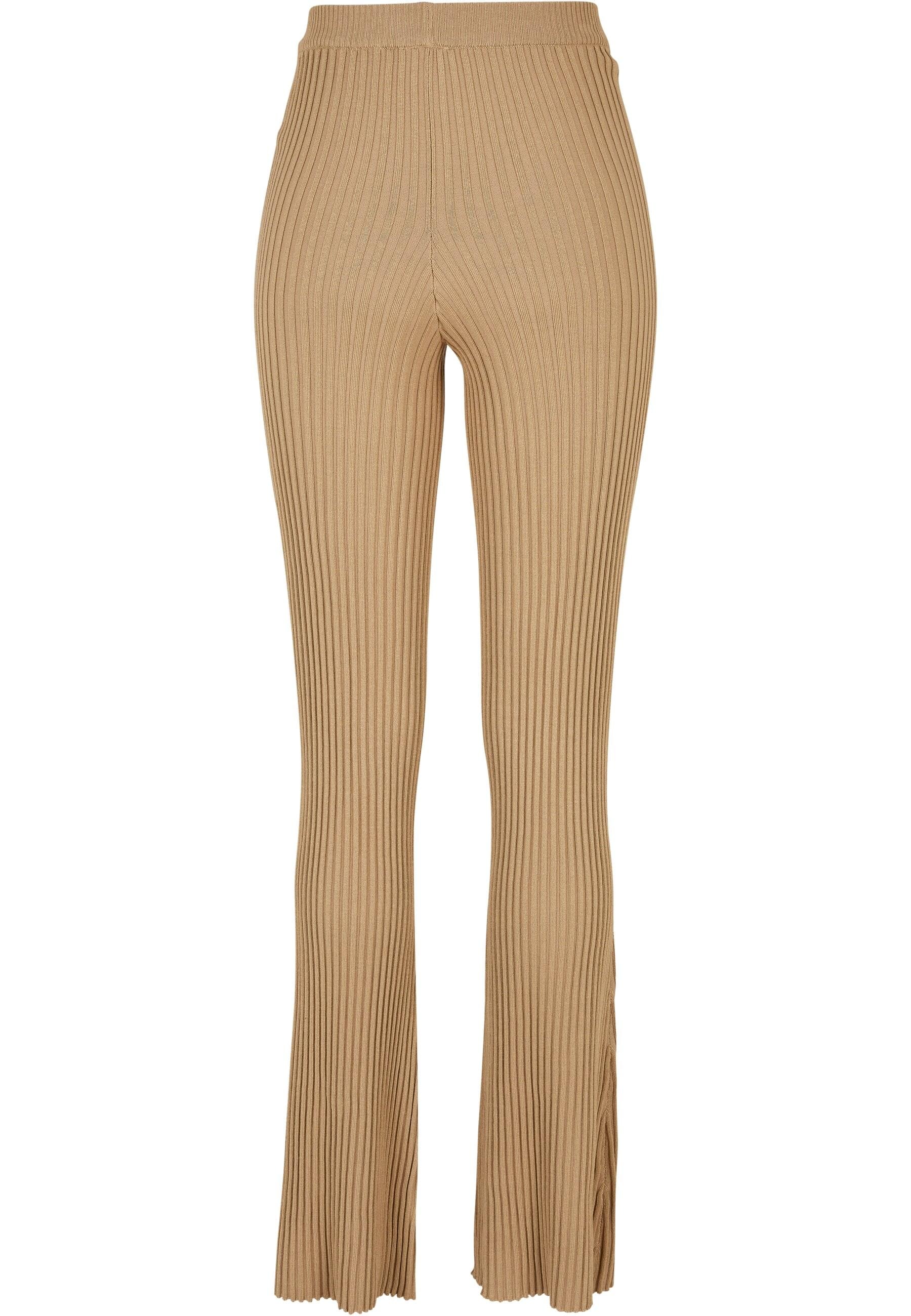 URBAN CLASSICS Leggings »Urban Classics Damen Ladies Flared Rib Knit Leggings«, (1 tlg.)