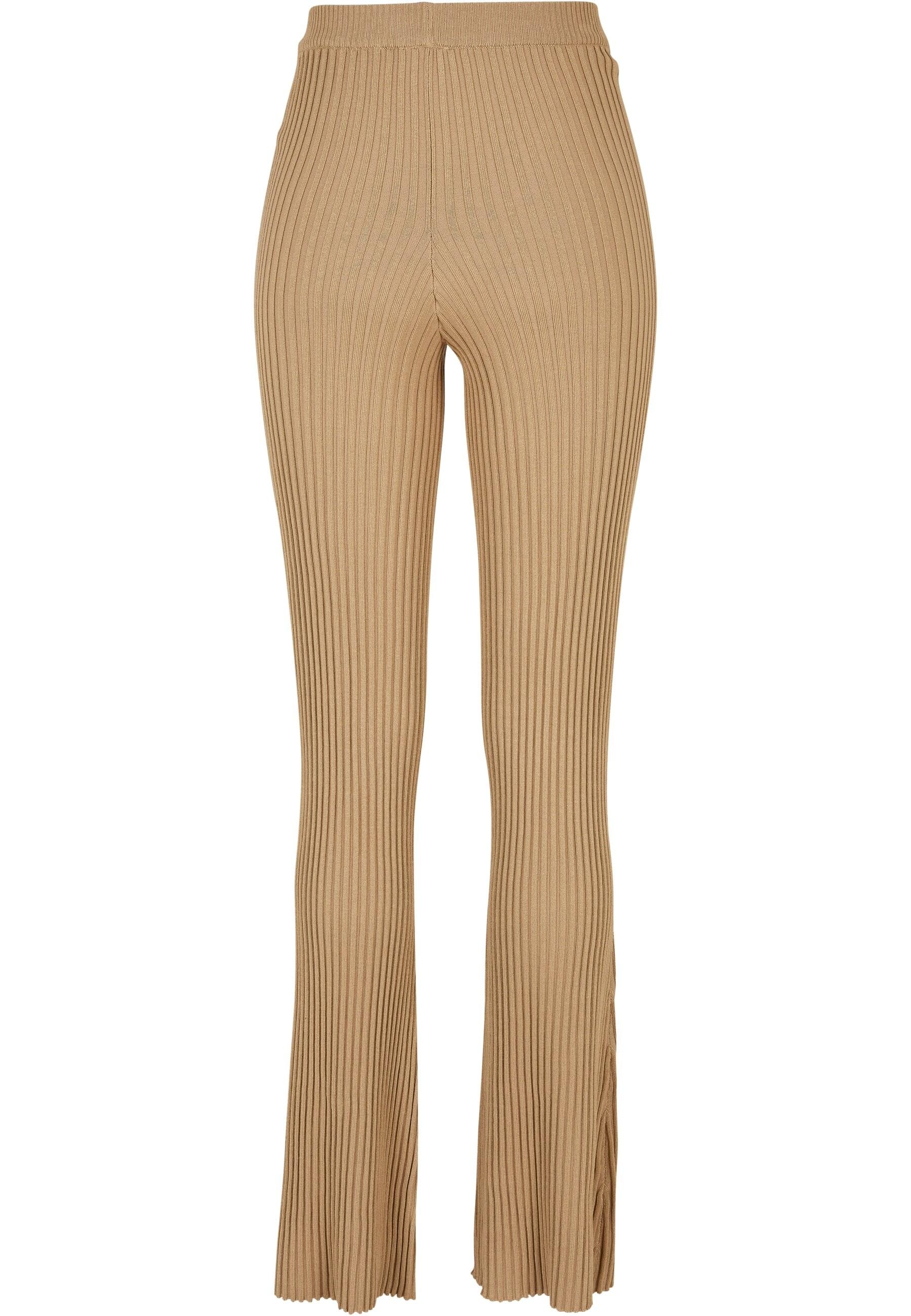 URBAN CLASSICS Leggings "Urban Classics Damen Ladies Flared Rib Knit Leggin günstig online kaufen