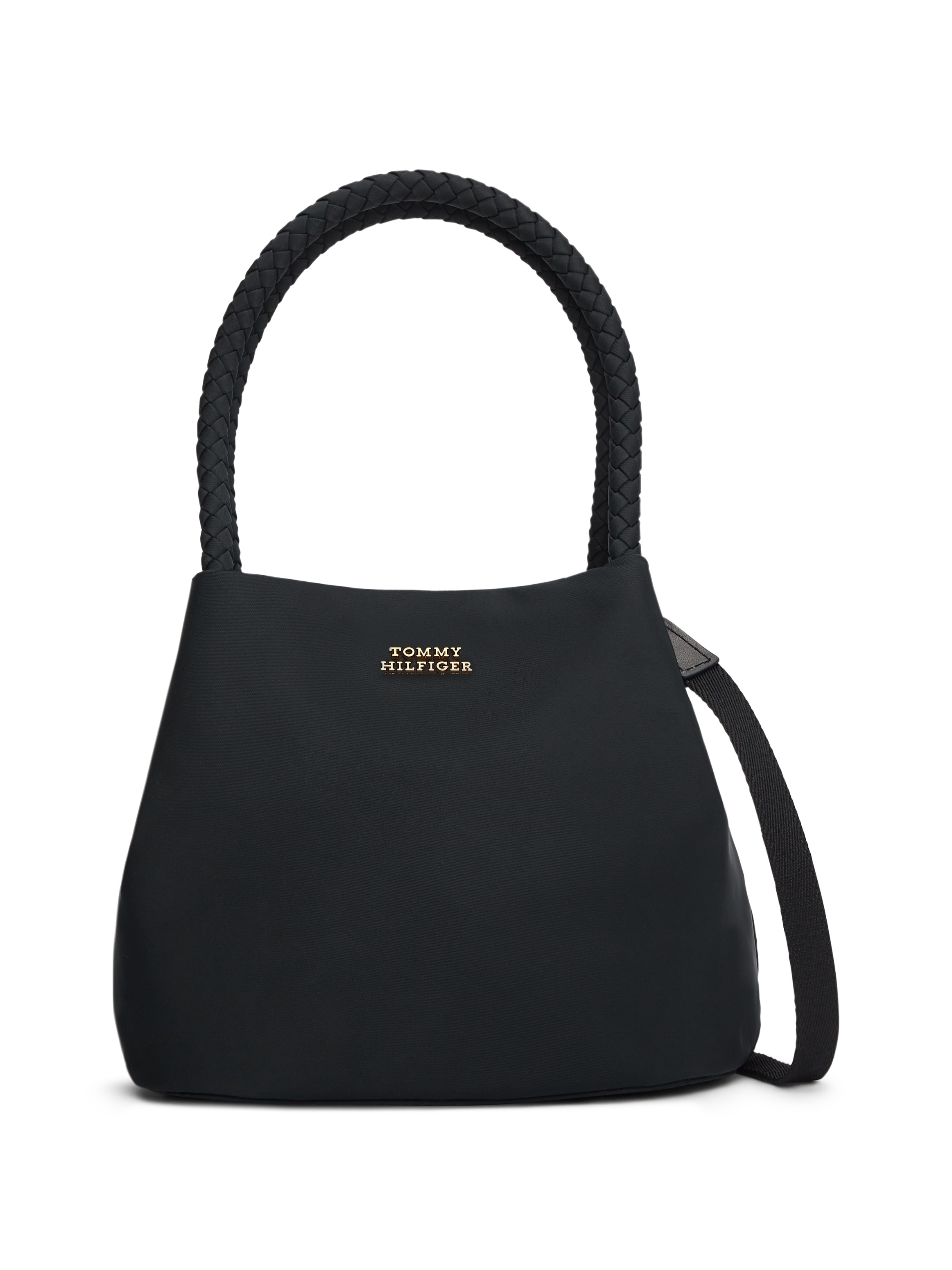 Tommy Hilfiger "TH MARINA BUCKET NYLON" Damen Tragetasche, Umhängetasche, Schultertasche mit Logoschriftzug
