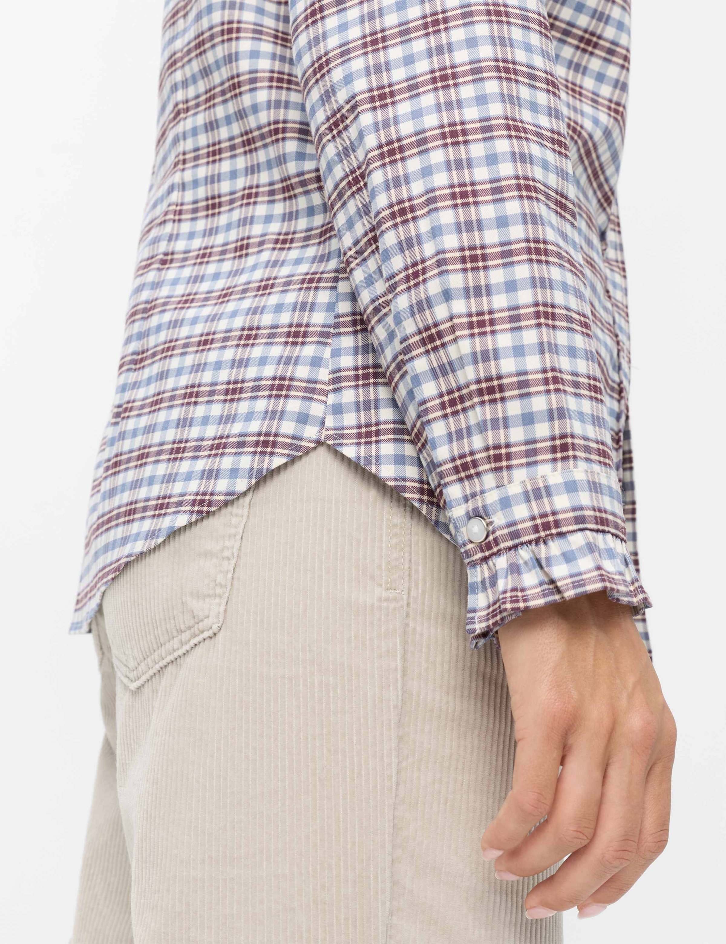 Brax Klassische Bluse »Style VICTORIA« Flanell: Bluse im Baumwollmix