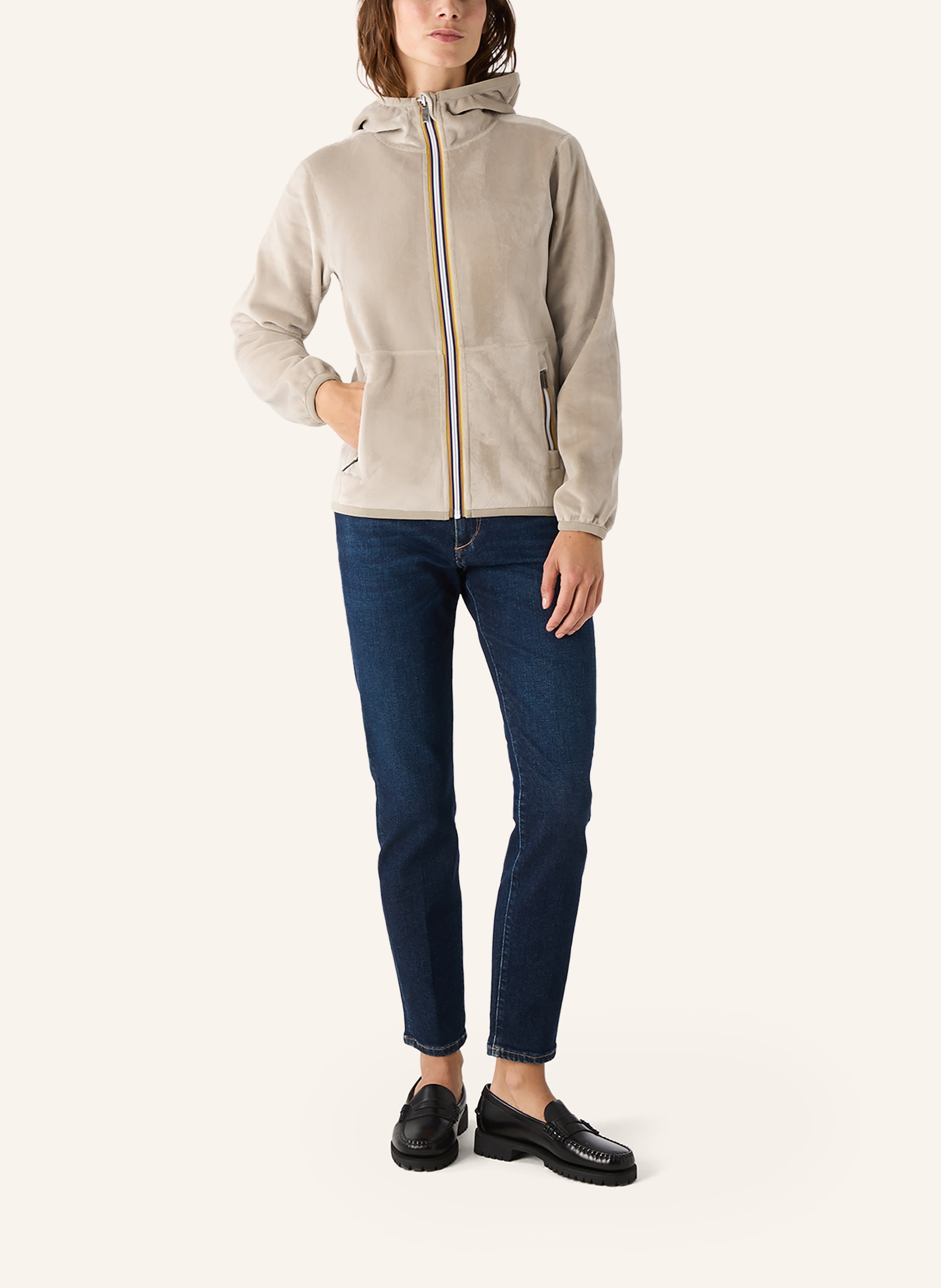 K-WAY Funktionsjacke »K-Way Winterjacke LINN VELOUR POLAR DOUBLE zum Wenden«