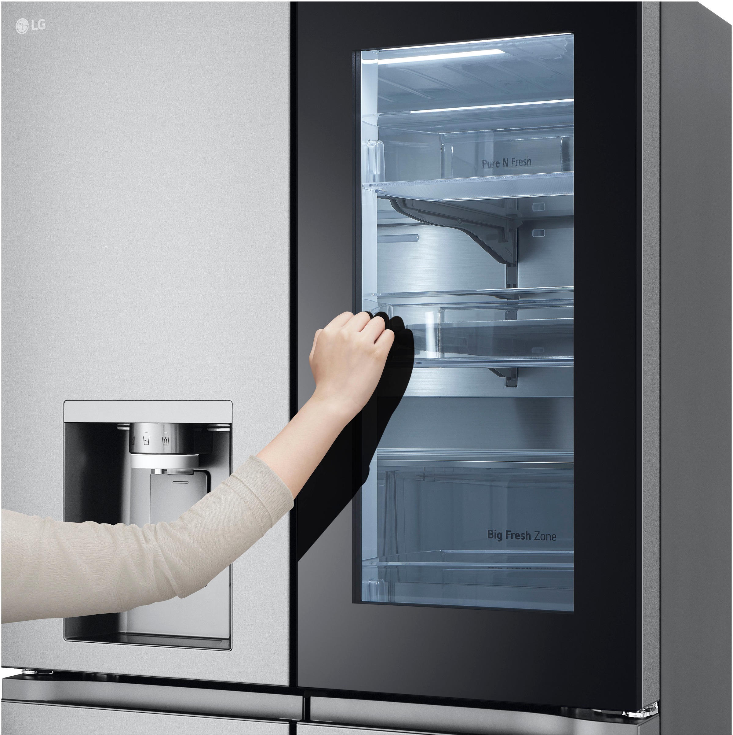 LG Multi Door »GMG960MBJE«, InstaView® Multi-Door
