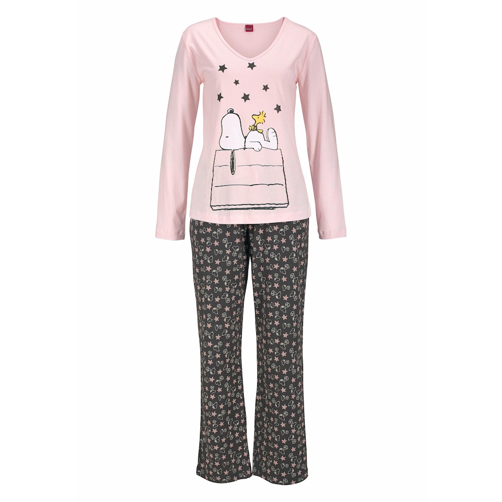 Peanuts Pyjama, in langer Form im niedlichen Snoopy-Design