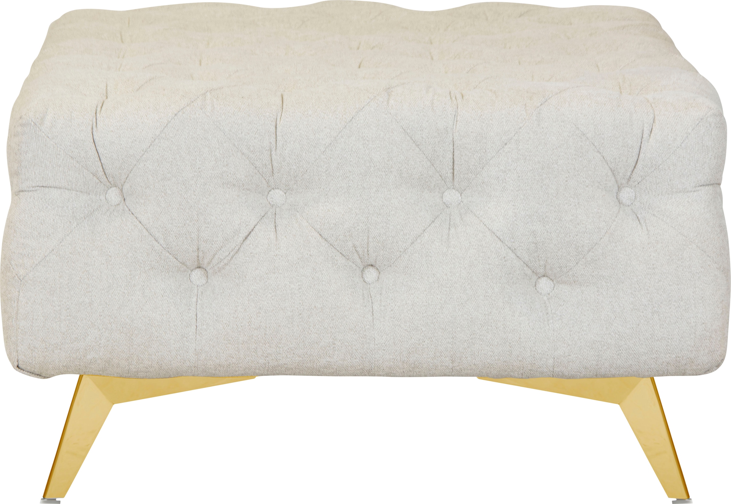 Home affaire Polsterhocker "Amaury" Chesterfield-Optik, Breite 80cm, Fußfar günstig online kaufen