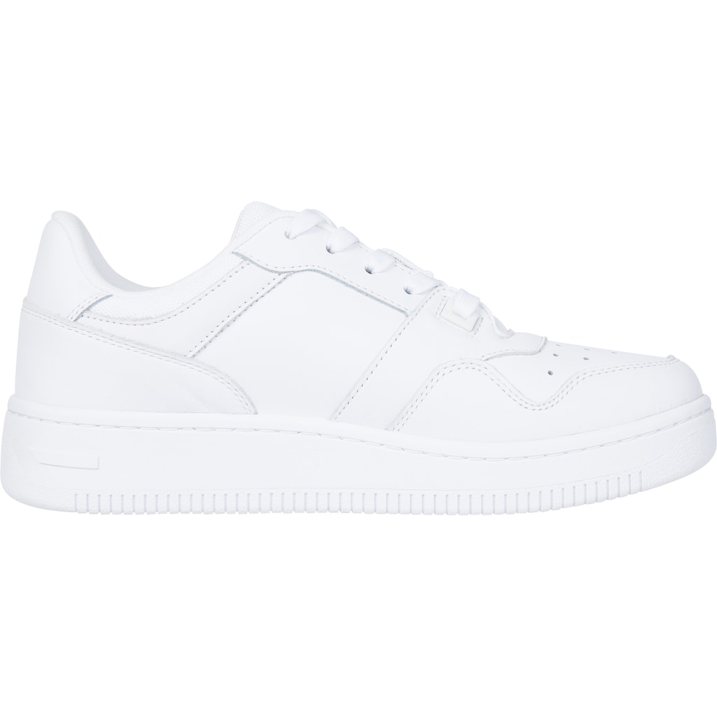 Tommy Jeans Keilsneaker »TOMMY JEANS RETRO BASKET WMN«, mit seitlicher Logoflag, Freizeitschuh, Halbschuh, Schnürschuh