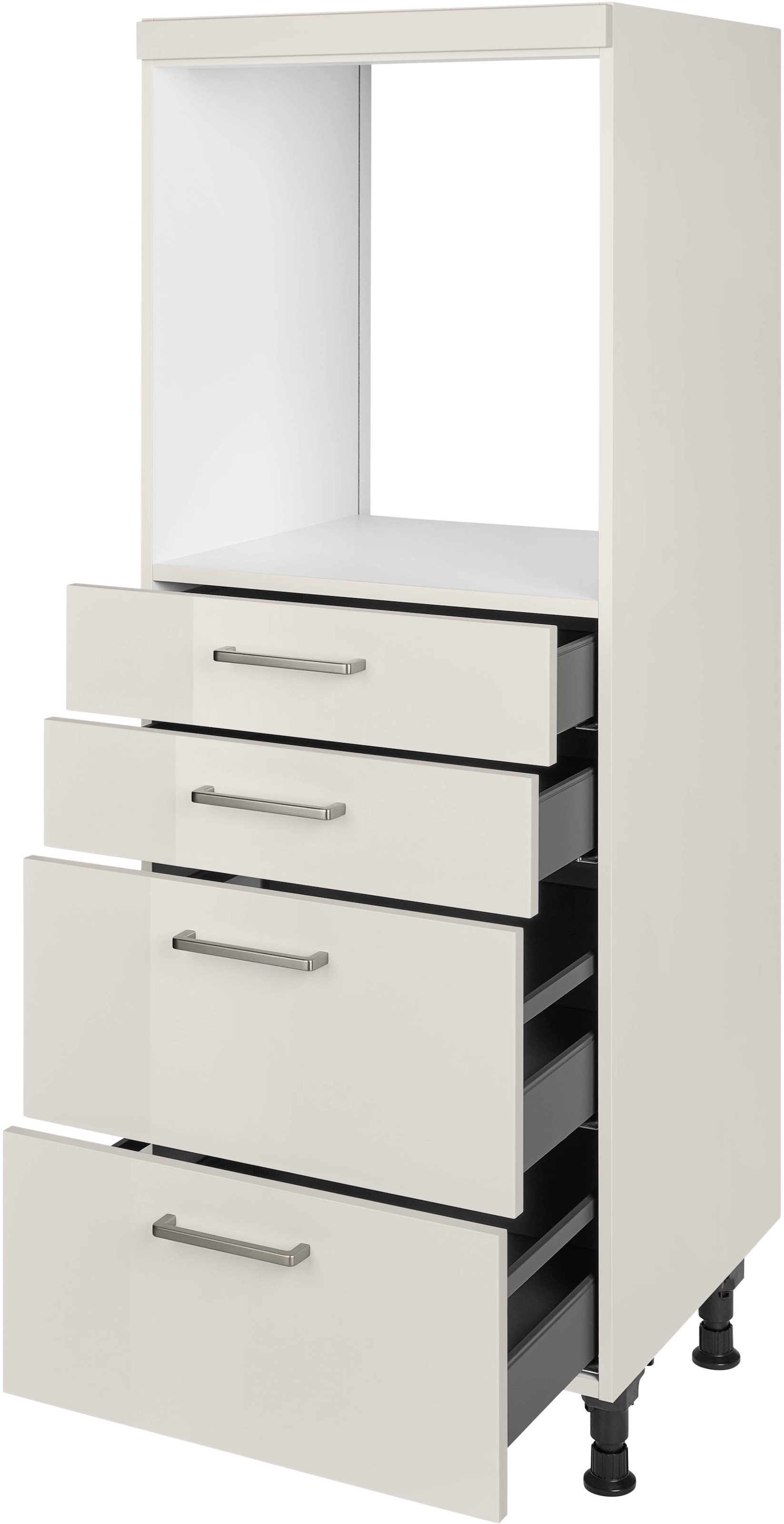 nobilia® Herdumbauschrank »"Flash", mit Schubkästen und Auszügen,«, vormontiert, Breite/Höhe: 60/167,8 cm
