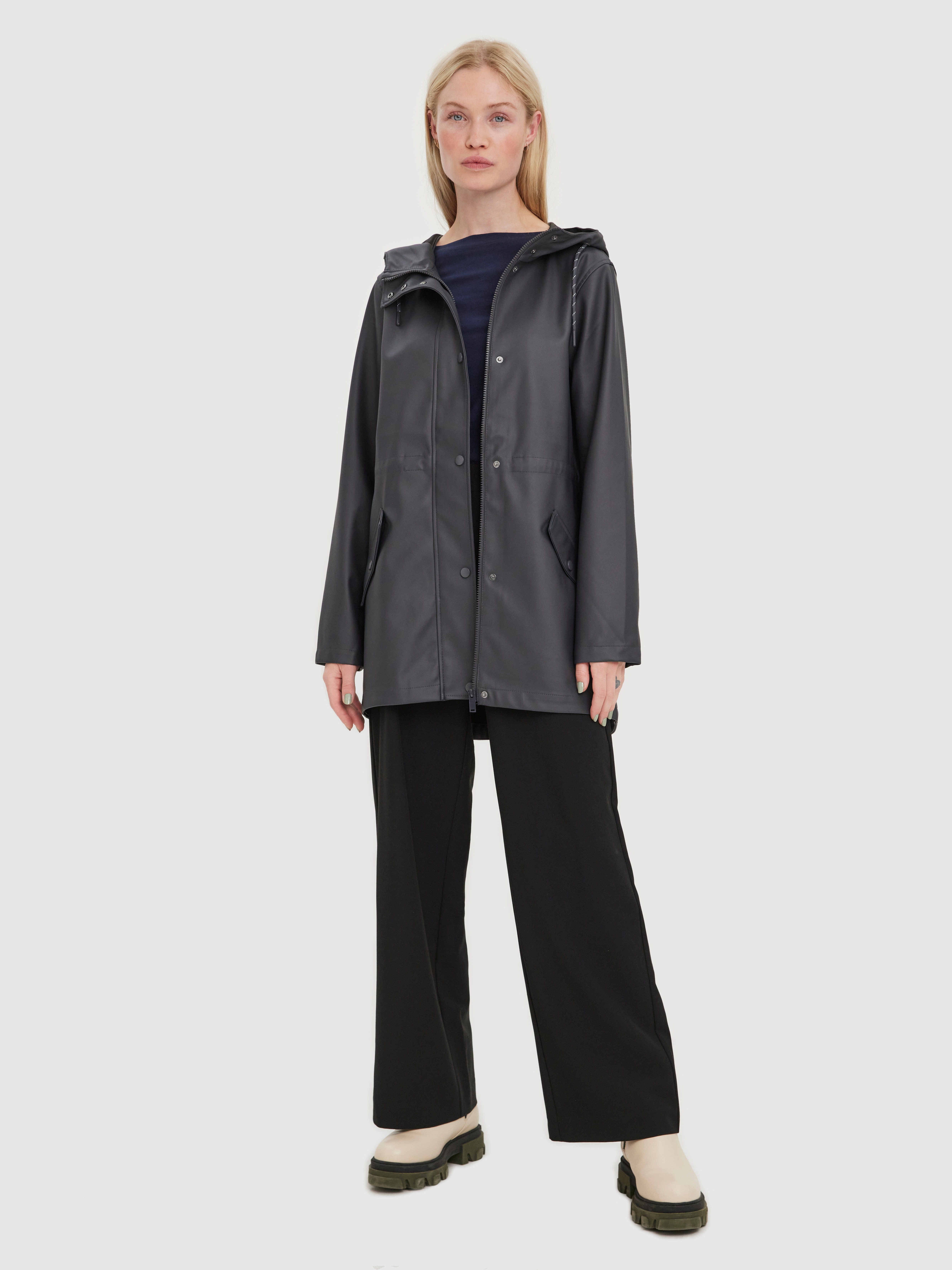 Thumbnail - Vero Moda Regenjacke "VMMALOU COATED JACKET", mit Kapuze