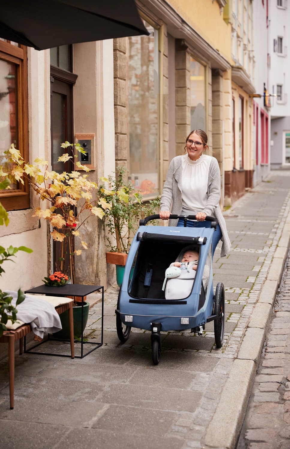 Hauck Fahrradkinderanhänger »2in1 Bike Trailer und Buggy Dryk Duo Plus, dark green«, für 2 Kinder; inklusive Deichsel