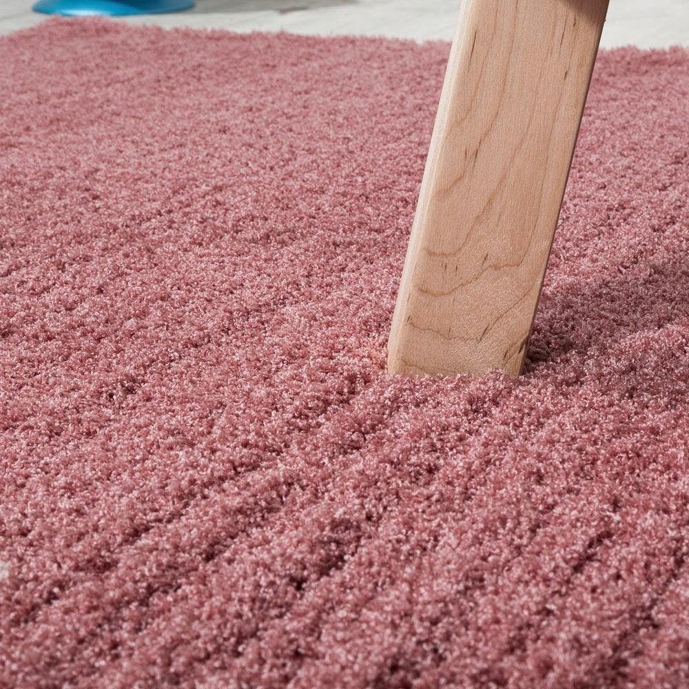Paco Home Hochflor-Läufer »Avantgarde 550«, rechteckig, 45 mm Höhe, Teppich-Läufer, gewebt, besonders weich und flauschig, Uni Farben