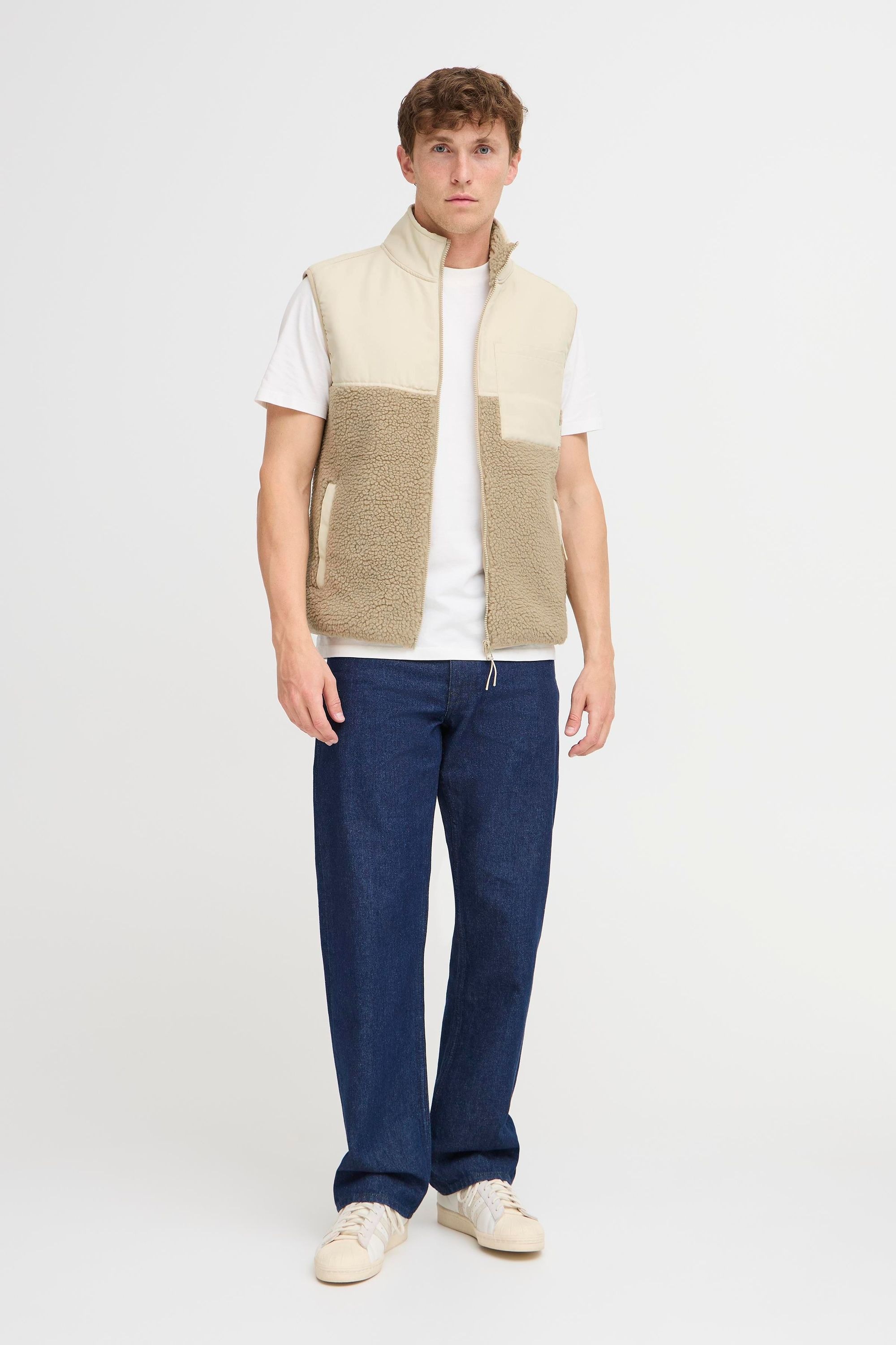 BLEND BHErmin Men Vest Oyster Gray 3XL 4