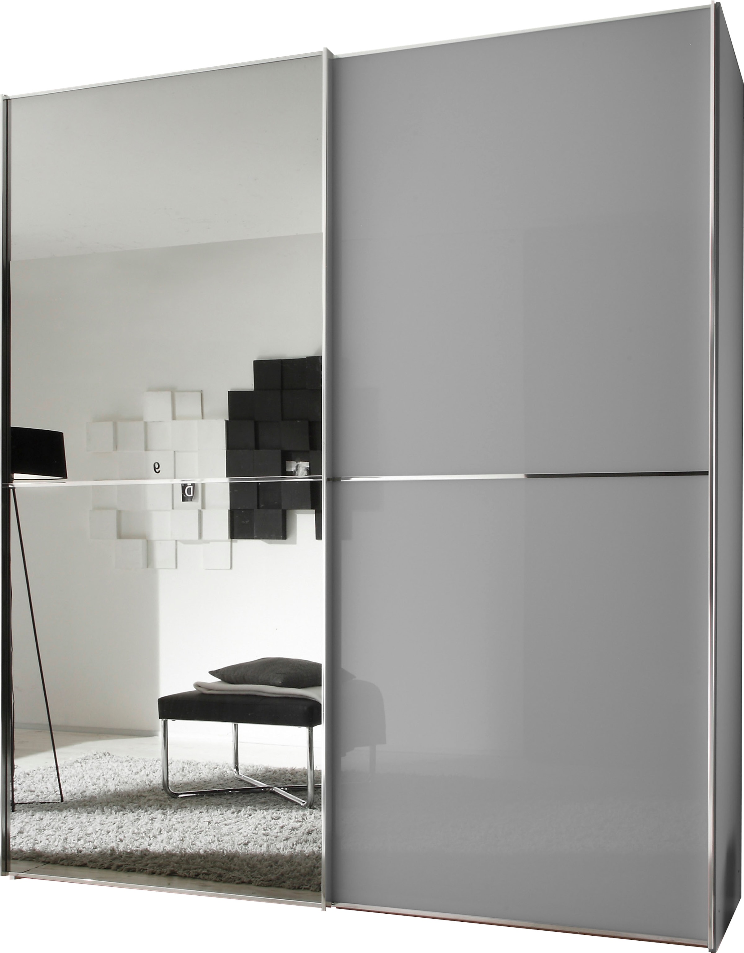 STAUD "Sinfonie Plus, edles Design in hochwertiger Qualität, Made in Germany" Glas und Spiegel-Frontkombination mit vier Ausstattungsvarianten