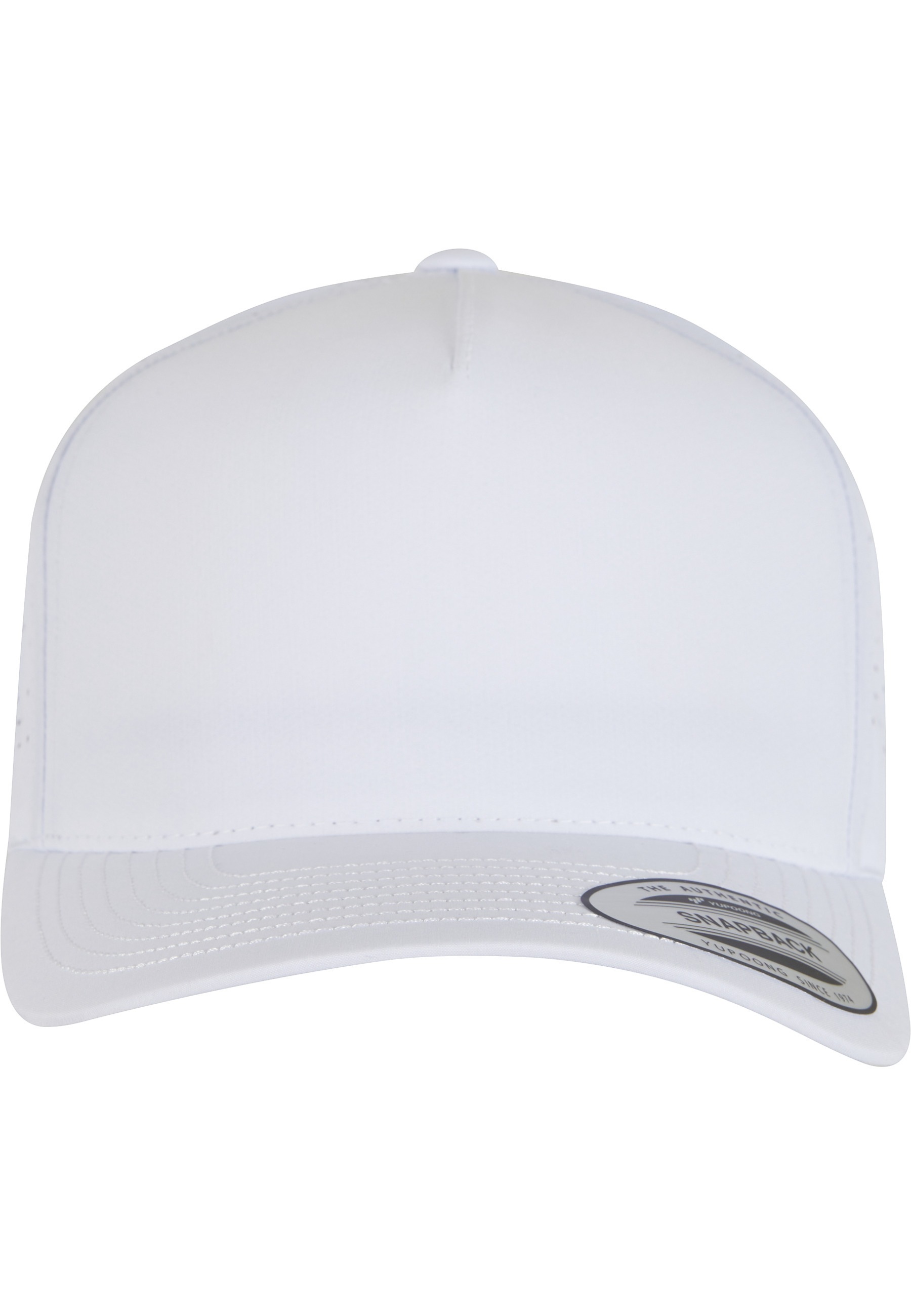 FLEXFIT Snapback Cap "Flexfit YP CLASSICS 5 Panel Snapckback"weiß, unifarben, 97% Polyester, 3% Elasthan, Caps