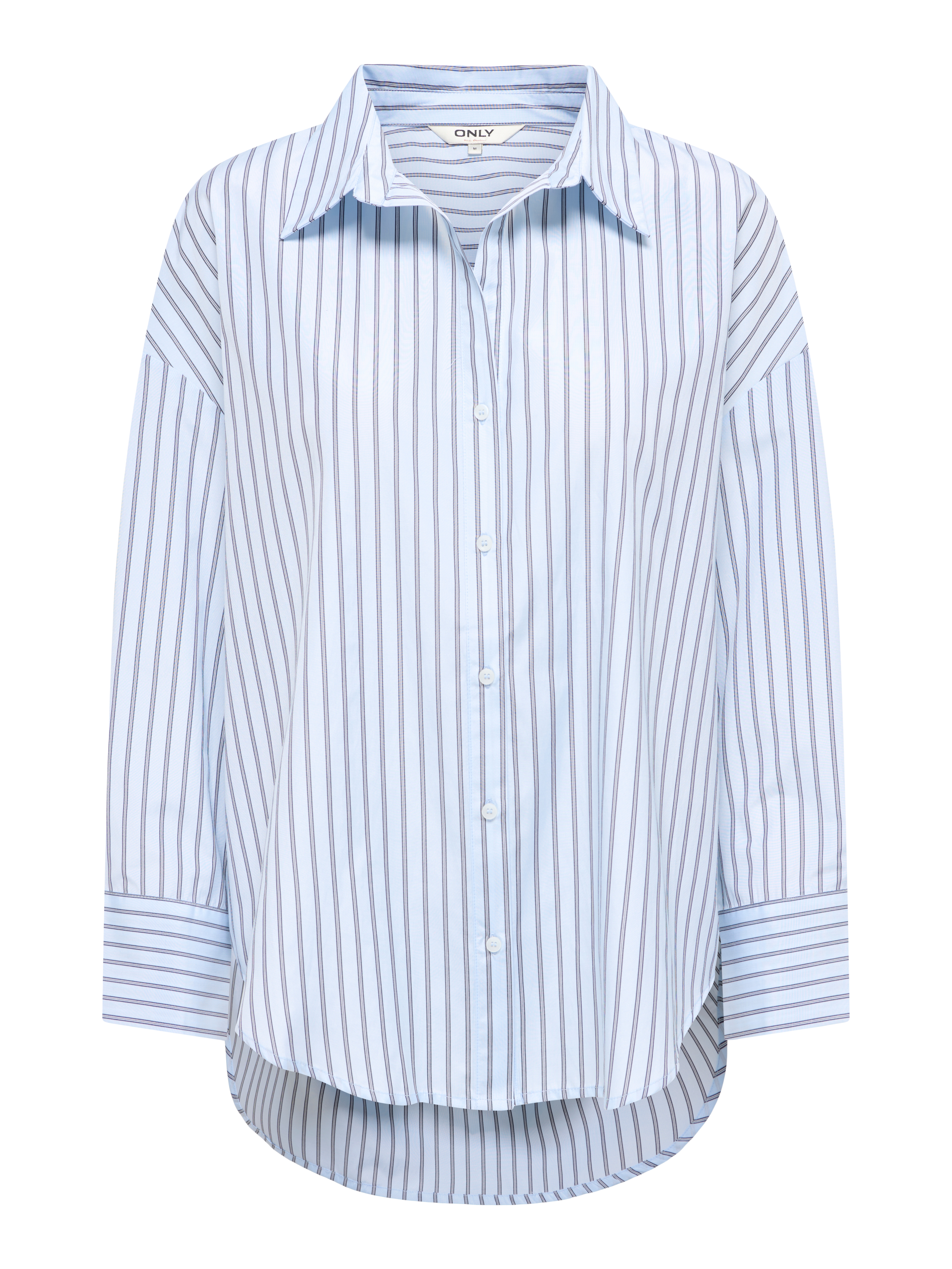 Only Hemdbluse "Onloregon Alva Ls Reg Shirt Noos Wvn" Materialmix, Regular Fit