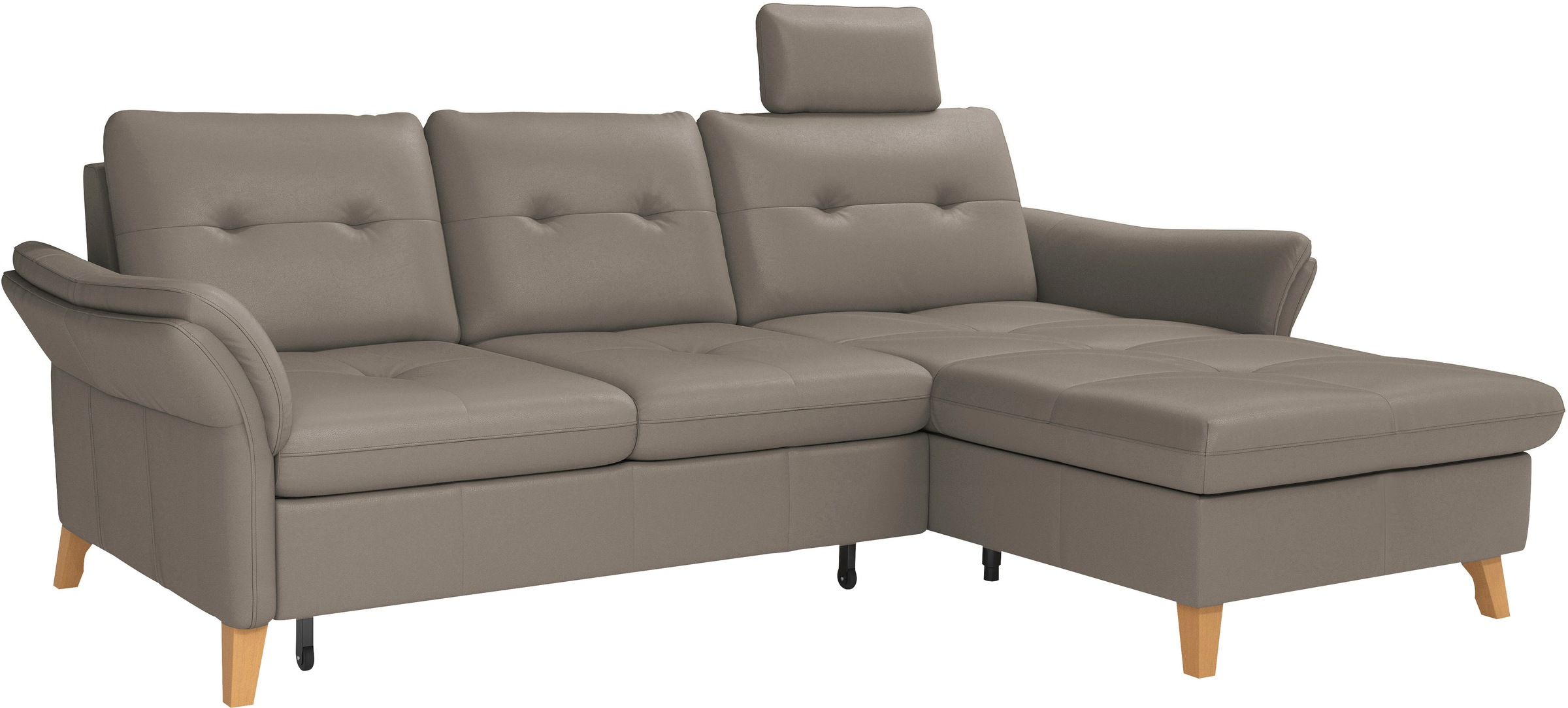 sit&more Ecksofa »Göteborg«, Sitztiefenverstellung und Federkern, wahlweise mit Bettfunktion
