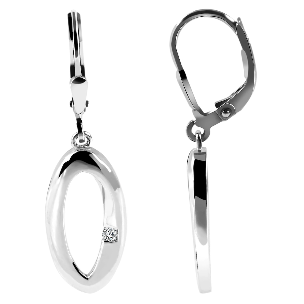Adelia´s Paar Ohrhänger »Ohrhänger aus 925 Silber mit Zirkonia 18 cm«