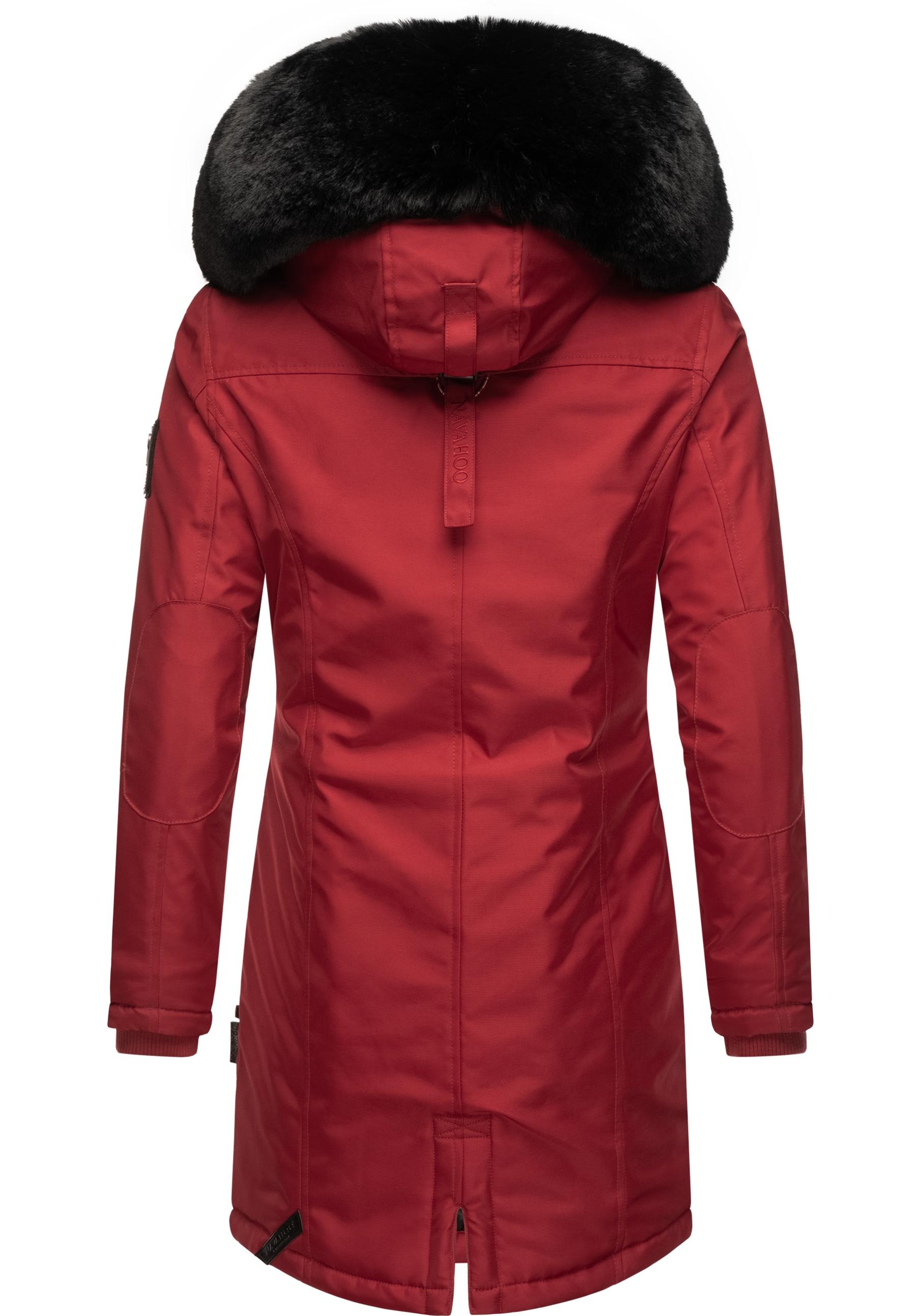 Navahoo Wintermantel »Tiniis«, Parka mit abnehmbarer Kapuze und extra Einkaufstasche