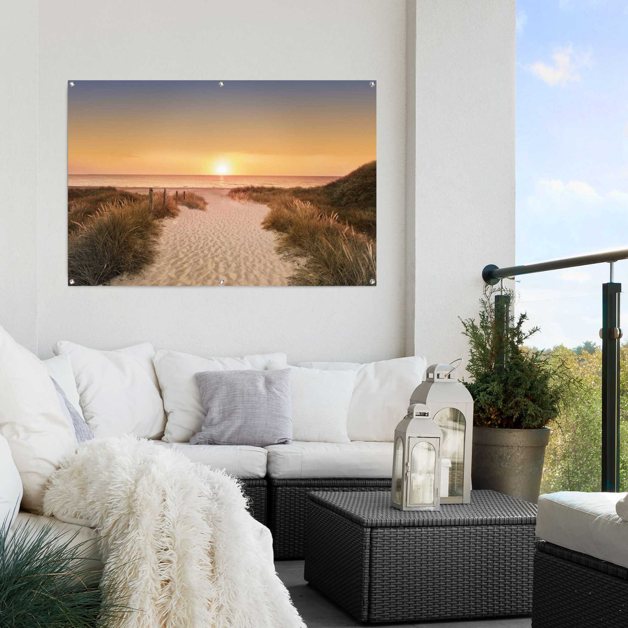 Reinders! Poster »Sonnenuntergang«, leichtes und wasserfestes Gartenposter für den Außeneinsatz