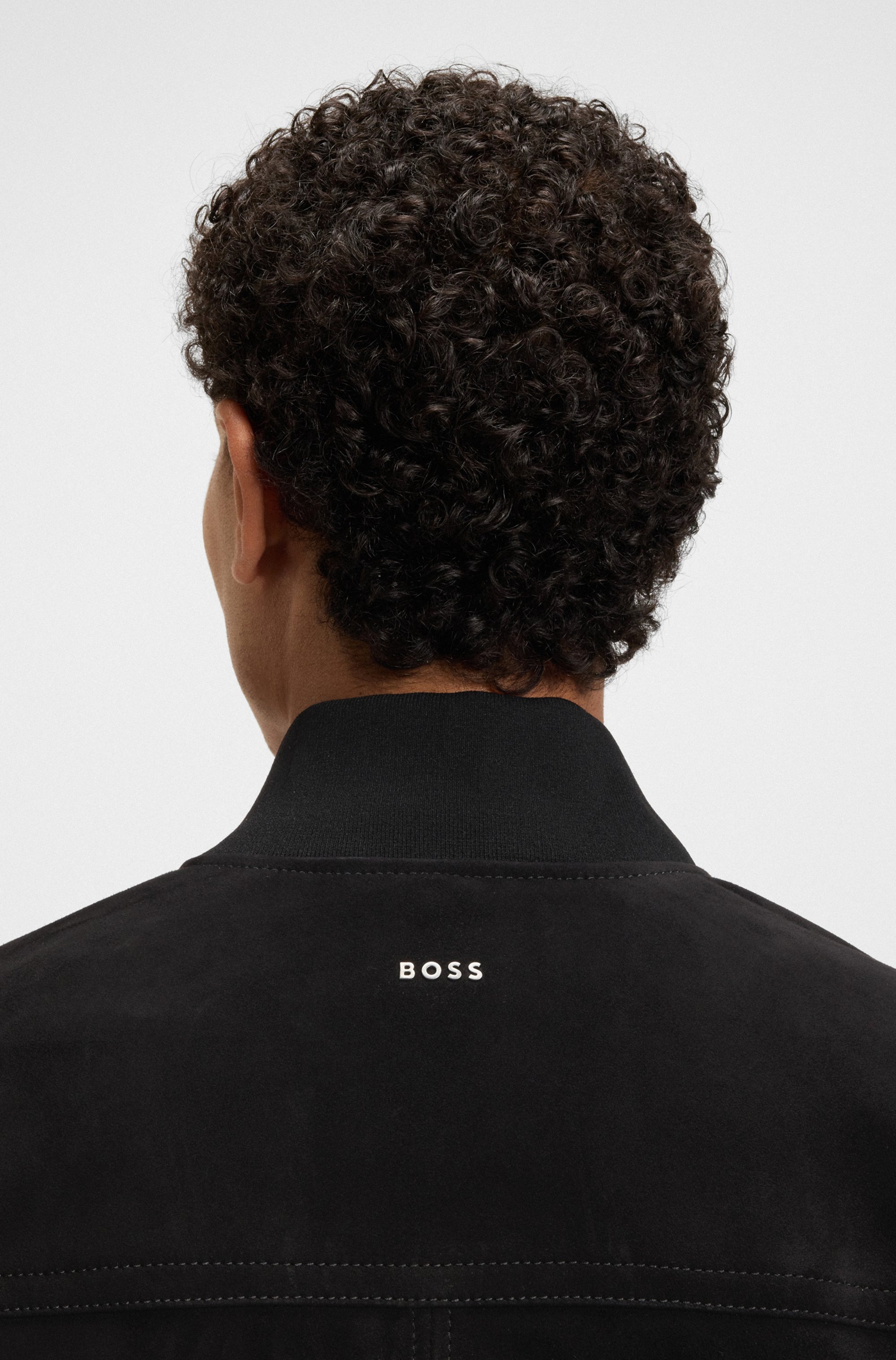 BOSS ORANGE Lederjacke »Johice«, aus weichem Ziegennappaleder