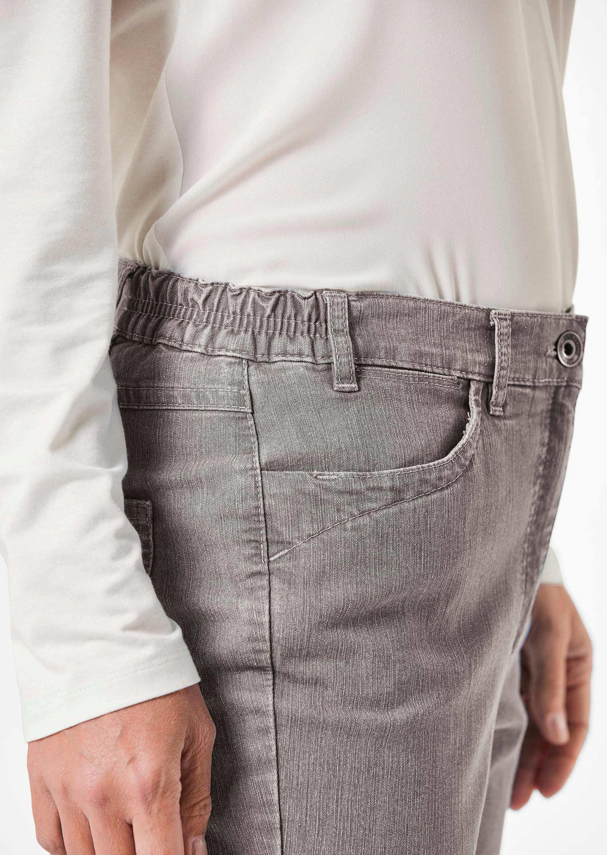 GOLDNER Stretch-Jeans »Jeanshose Carla Edel geschmückte Jeanshose Carla«
