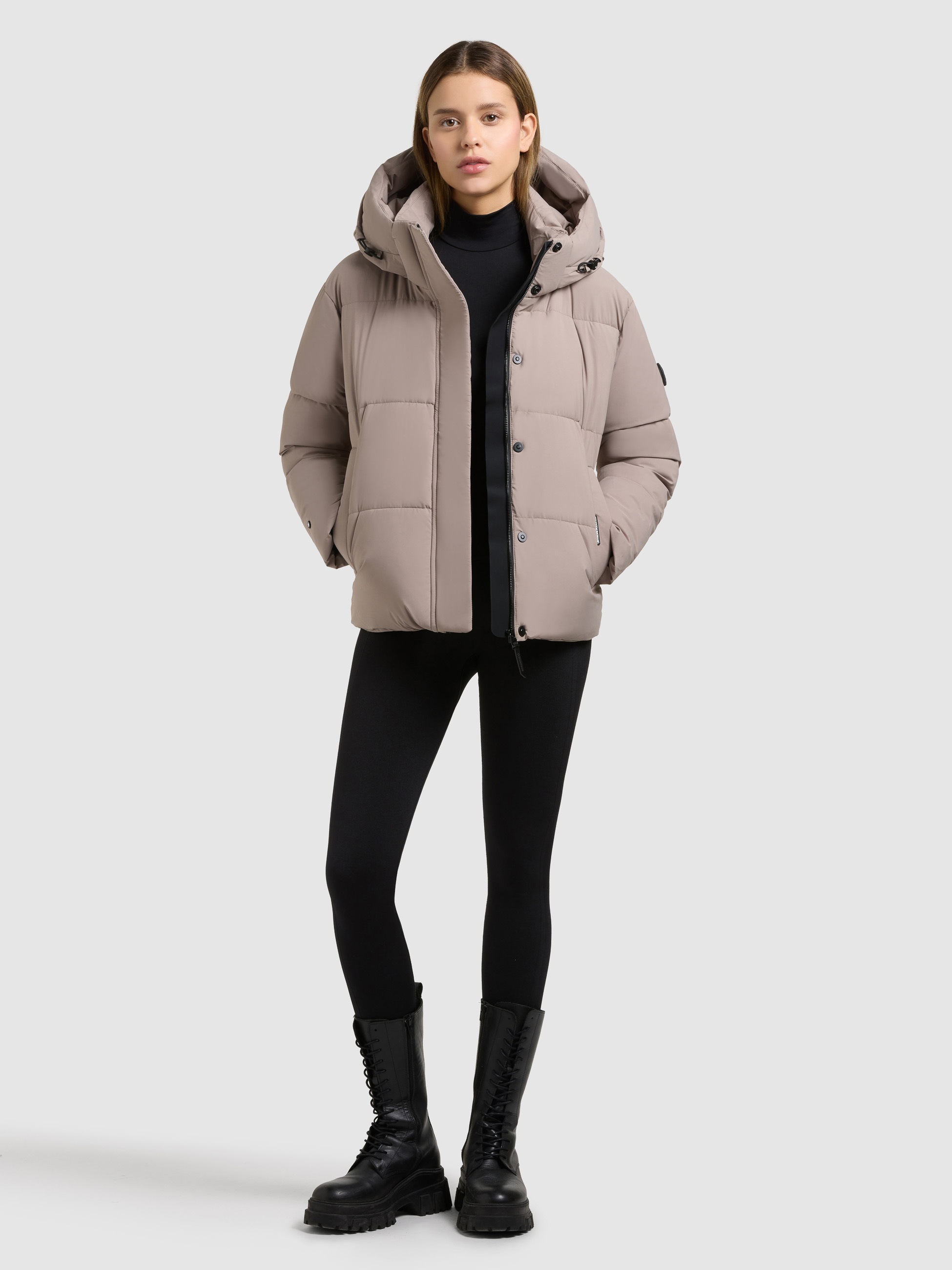 khujo Steppjacke »DEVINA2 MATT« mit Kapuze
