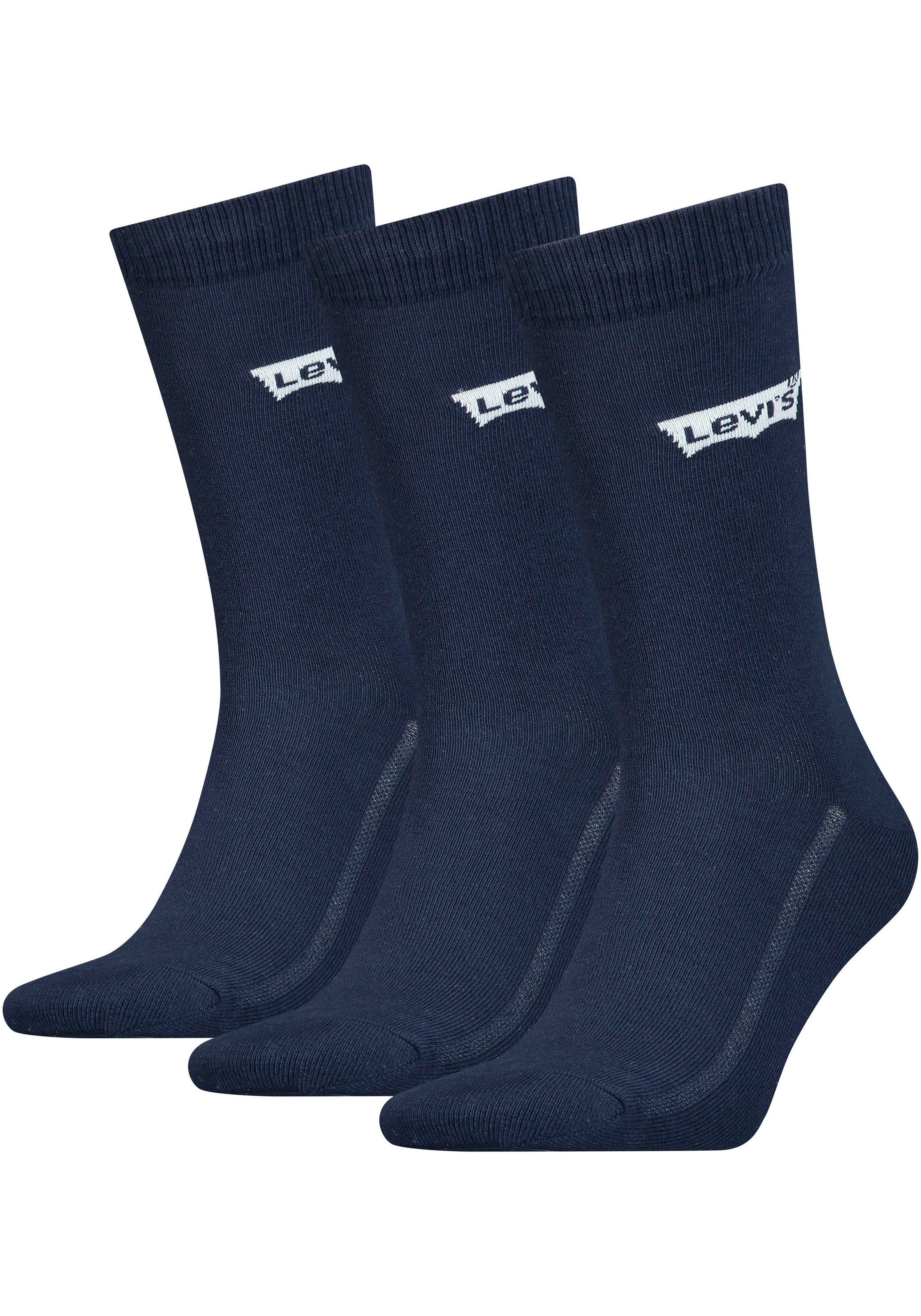 Levis Socken, (Packung, 3 Paar), mit breitem Logobund günstig online kaufen