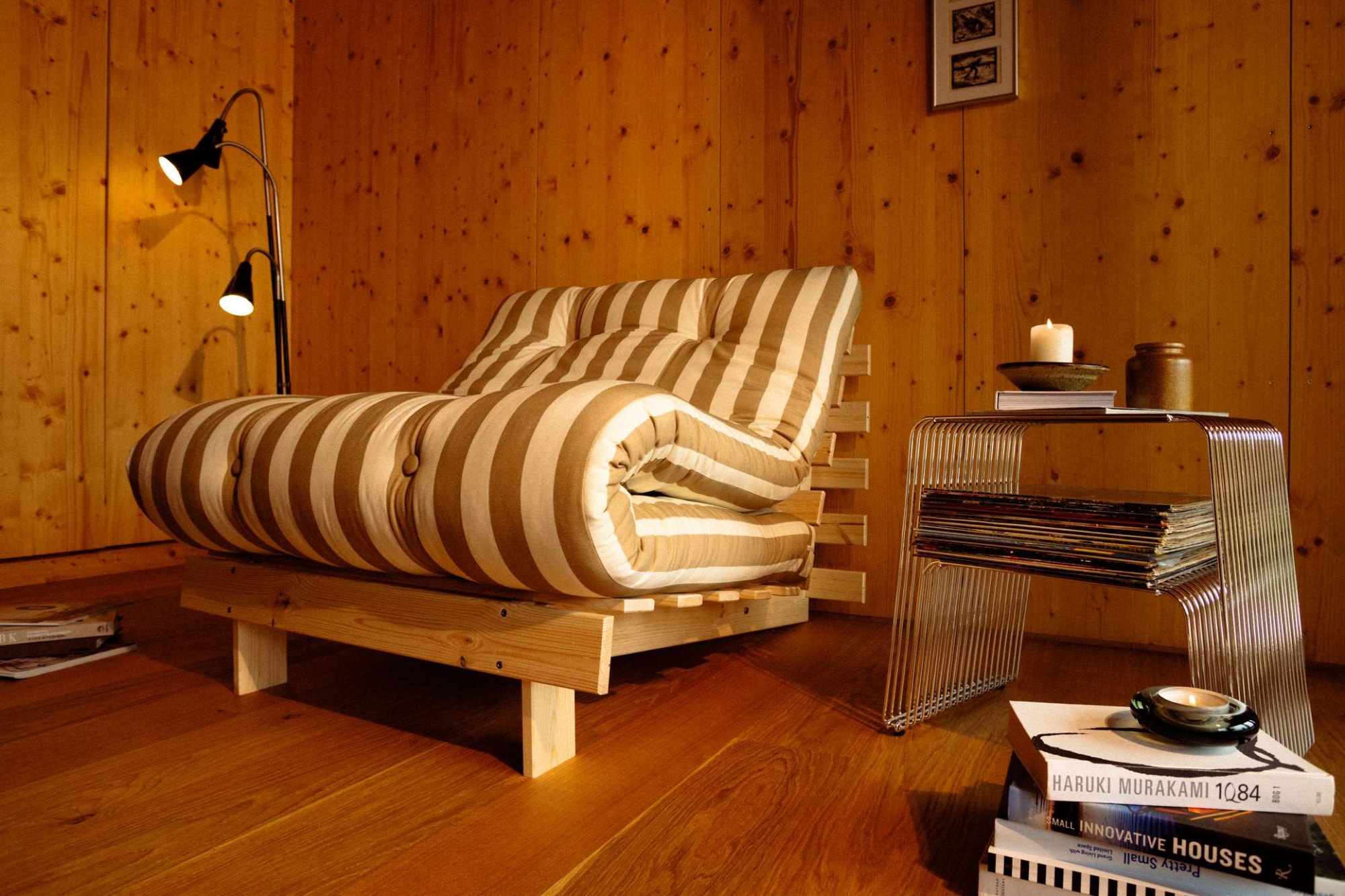Karup Design Daybett »Roots Sofa Bed, Schlafsofa, Bettfunktion, FSC®-Massivholz, B: 90 cm« Inkl. Futonmatratze. Made in Europe, minimalistisches Design