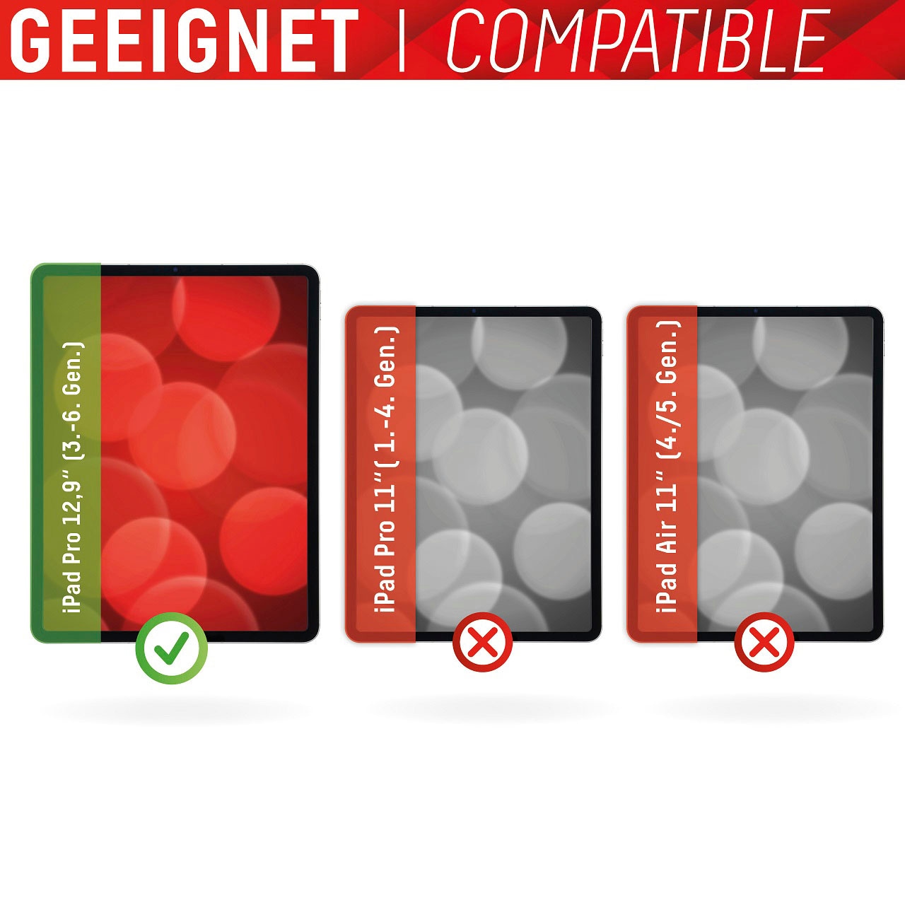 Displex Displayschutzfolie »Tablet Glass iPad Pro 12,9" (3/4/5 Gen.)«, für iPad Pro 12,9" (3/4/5/6 Gen.)