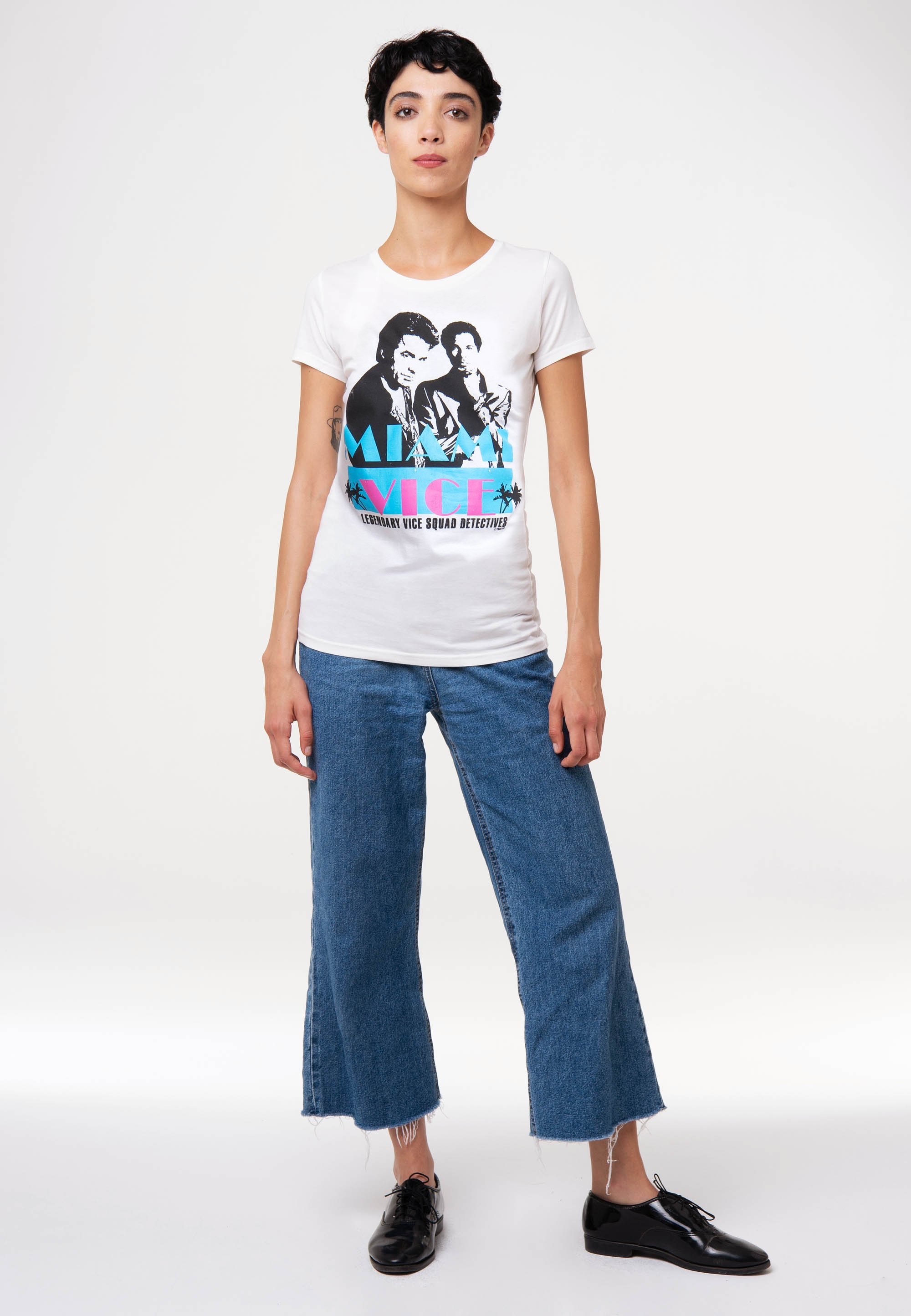 LOGOSHIRT T-Shirt »Miami Vice«, mit coolem Print