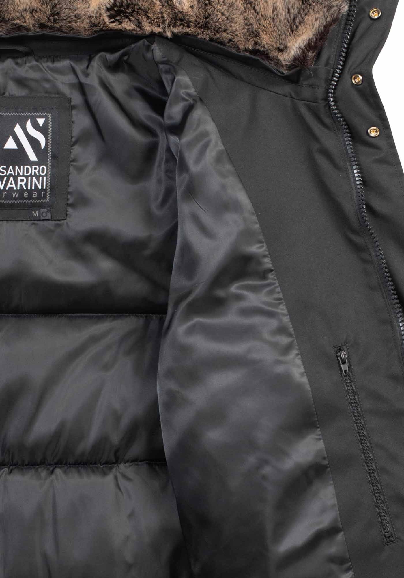 Alessandro Salvarini Winterjacke »ASGiova« Parka mit warmem Kunstfellkragen und hochwertigem Obermaterial