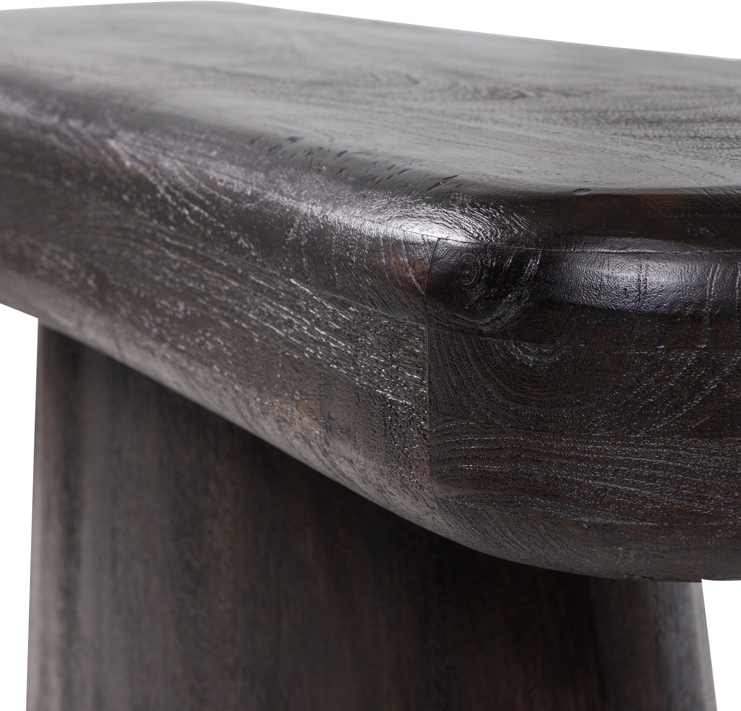 WOOOD Beistelltisch »Amco mit Massivmangoholz und breitem Standfuß B 120 x T 40 x H 76 cm« Tragkraft 22,7 kg, ausschließlich für den Innenbereich