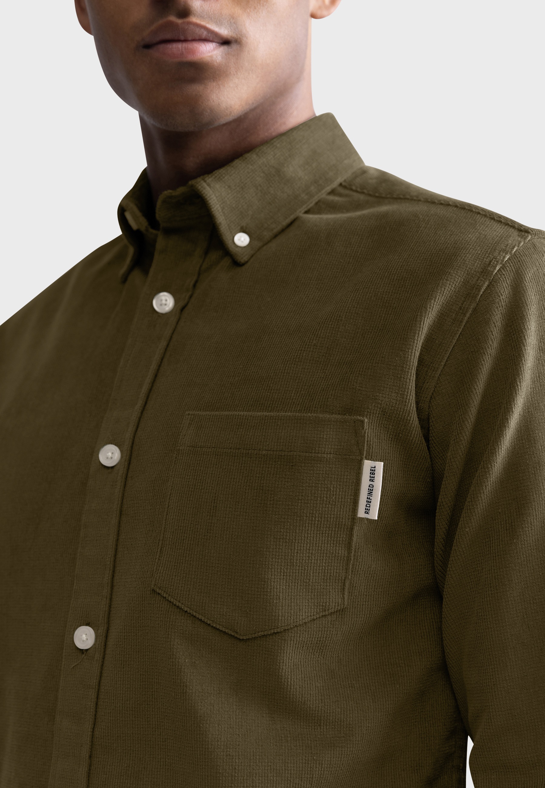 REDEFINED REBEL Langarmhemd »Redefined Rebel Shirt RRPark Shirt Corduroy REGULAR FIT«