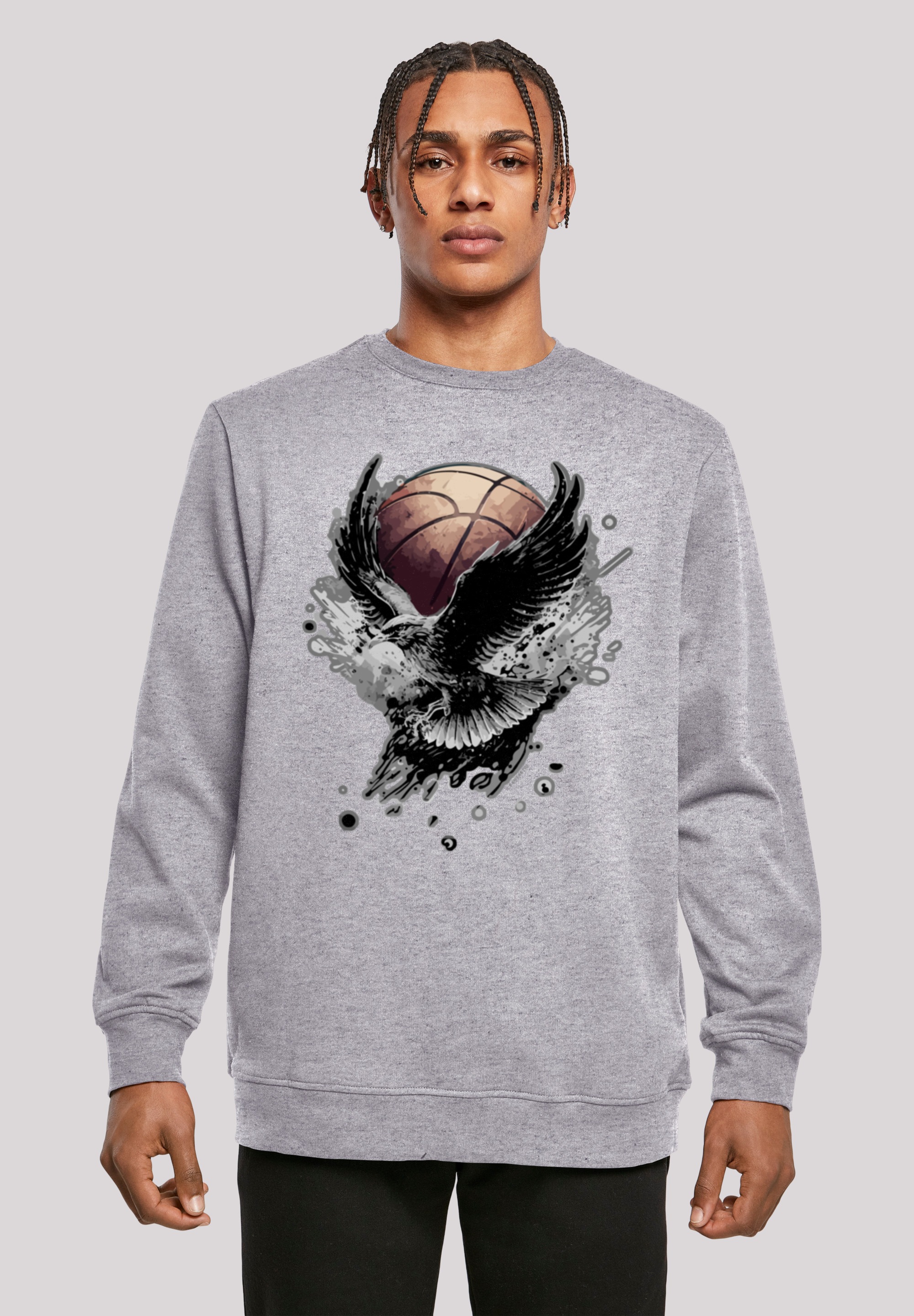 F4NT4STIC Kapuzenpullover "Basketball Adler", Print