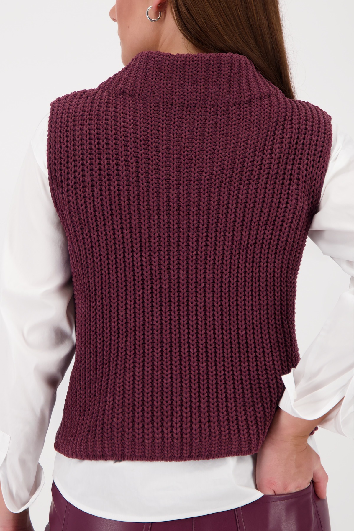 Monari Pullunder »Pullunder Basic Chenille«, Mit Rundhalsausschnitt