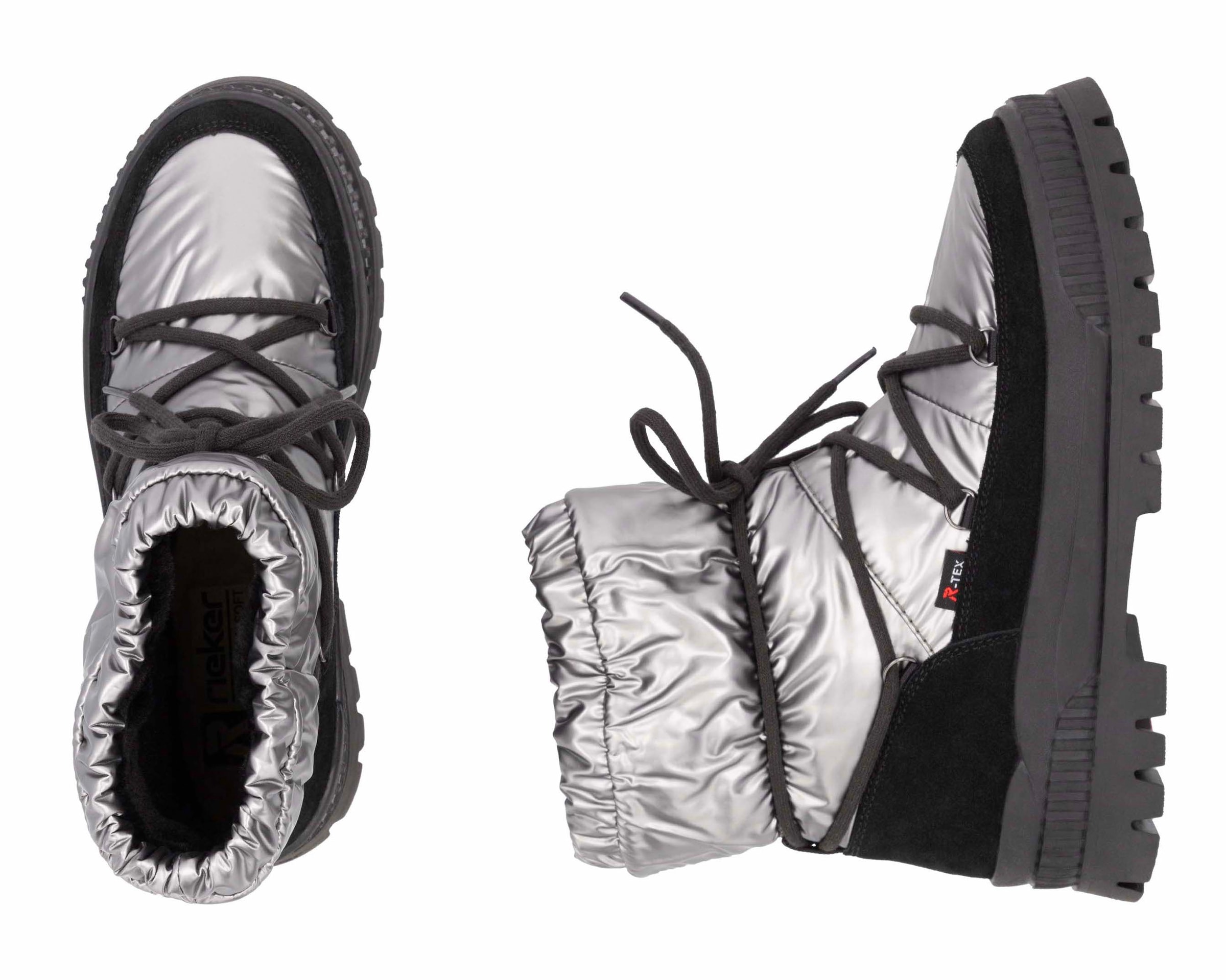 Rieker EVOLUTION Winterboots, Schneeboots, Schnürstiefelette mit wasserabweisender TEX-Membran