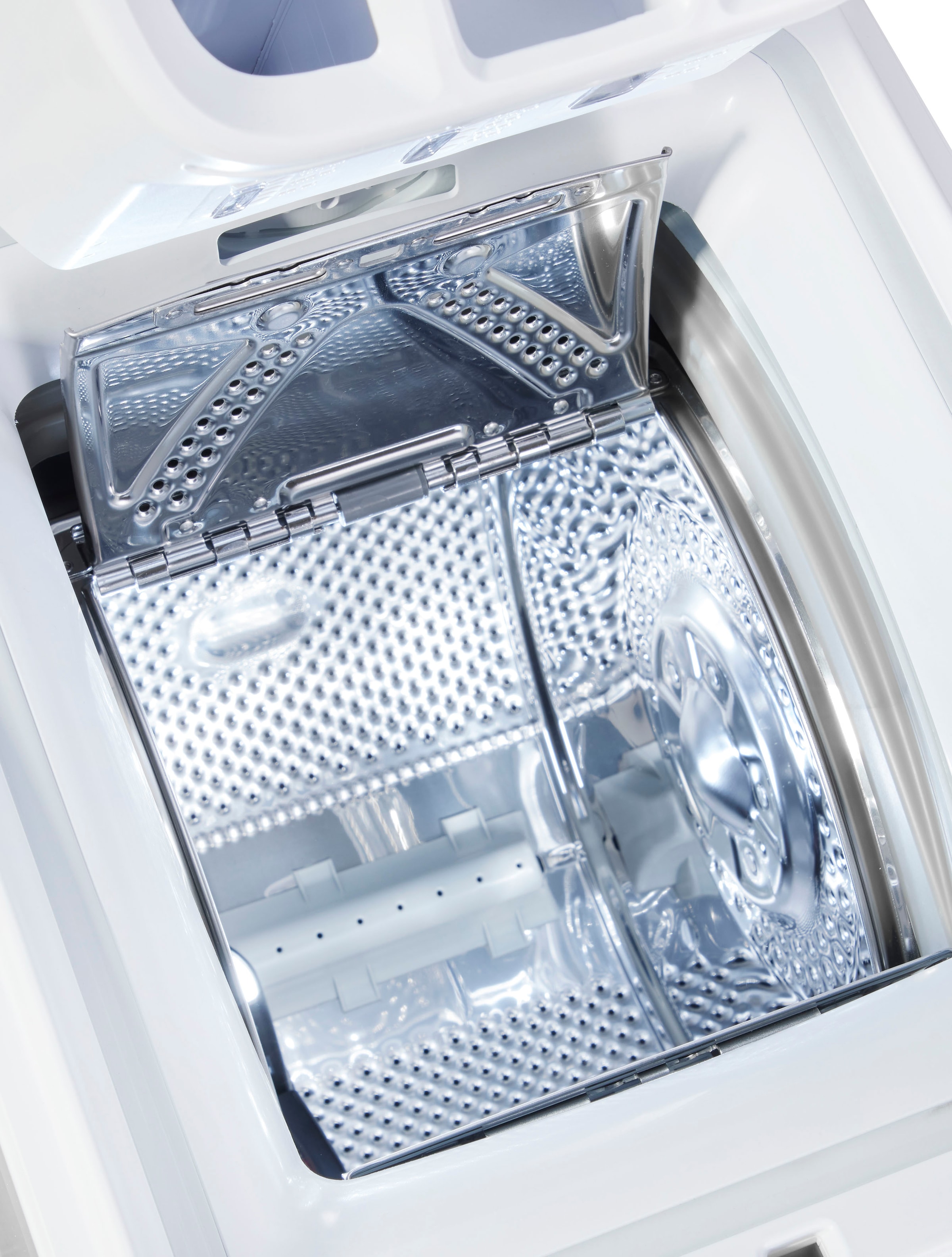 BAUKNECHT Waschmaschine Toplader »WAT Eco 712 B3«, 7 kg, 1200 U/min, Kurz 30 min., Vollwasserschutz, SoftOpening, Startzeitvorwahl