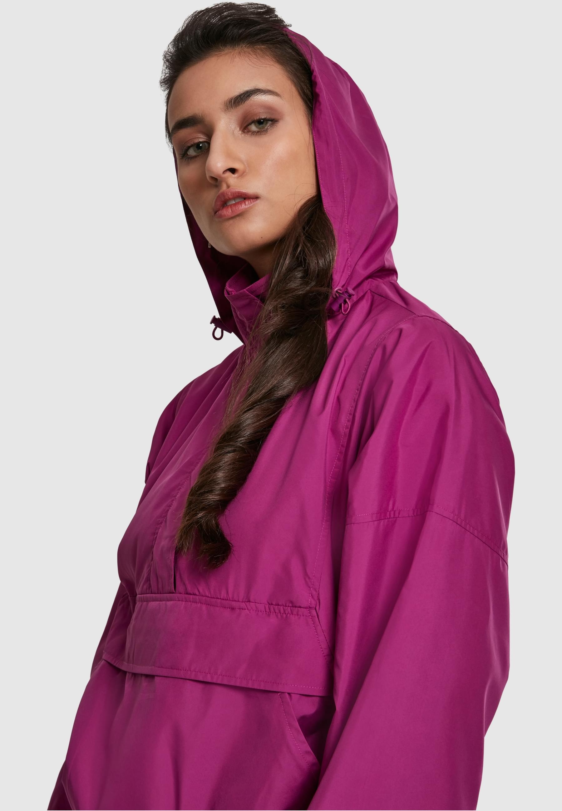 URBAN CLASSICS Allwetterjacke »Urban Classics Damen Ladies Panel Pull Over Jacket«, (1 St.), ohne Kapuze