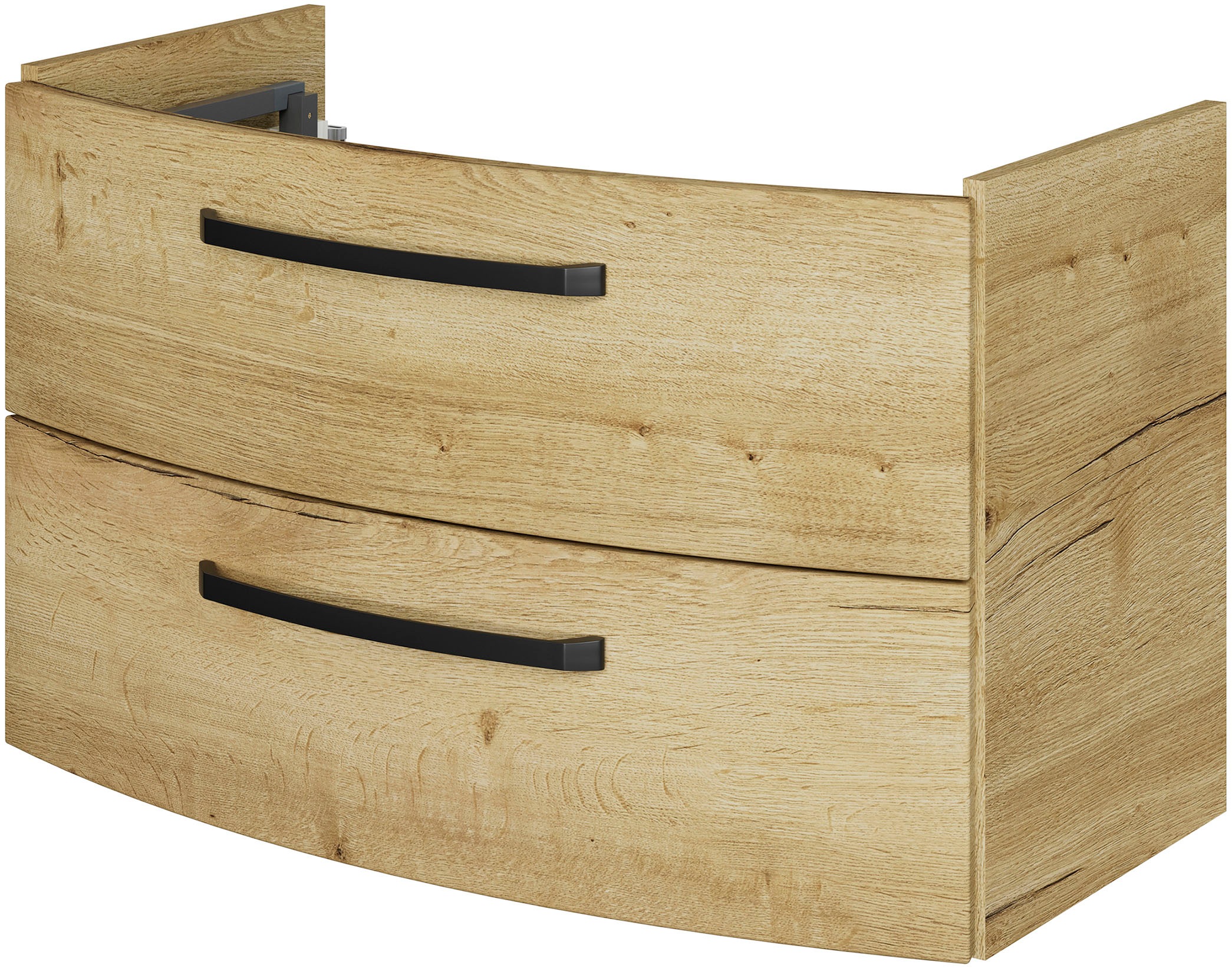 Saphir Waschtisch »Serie 4010 Keramik-Waschtisch mit Unterschrank, 84 cm breit«, Waschplatz mit 2 Schubladen, Badmöbel-Set mit Waschtisch