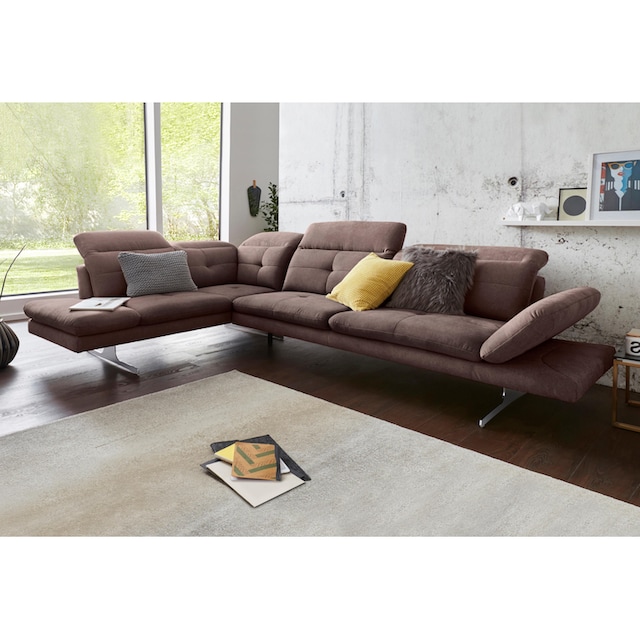 exxpo - sofa fashion Ecksofa, inkl. Kopf- bzw. Rückenverstellung und  Armteilverstellung bestellen | BAUR