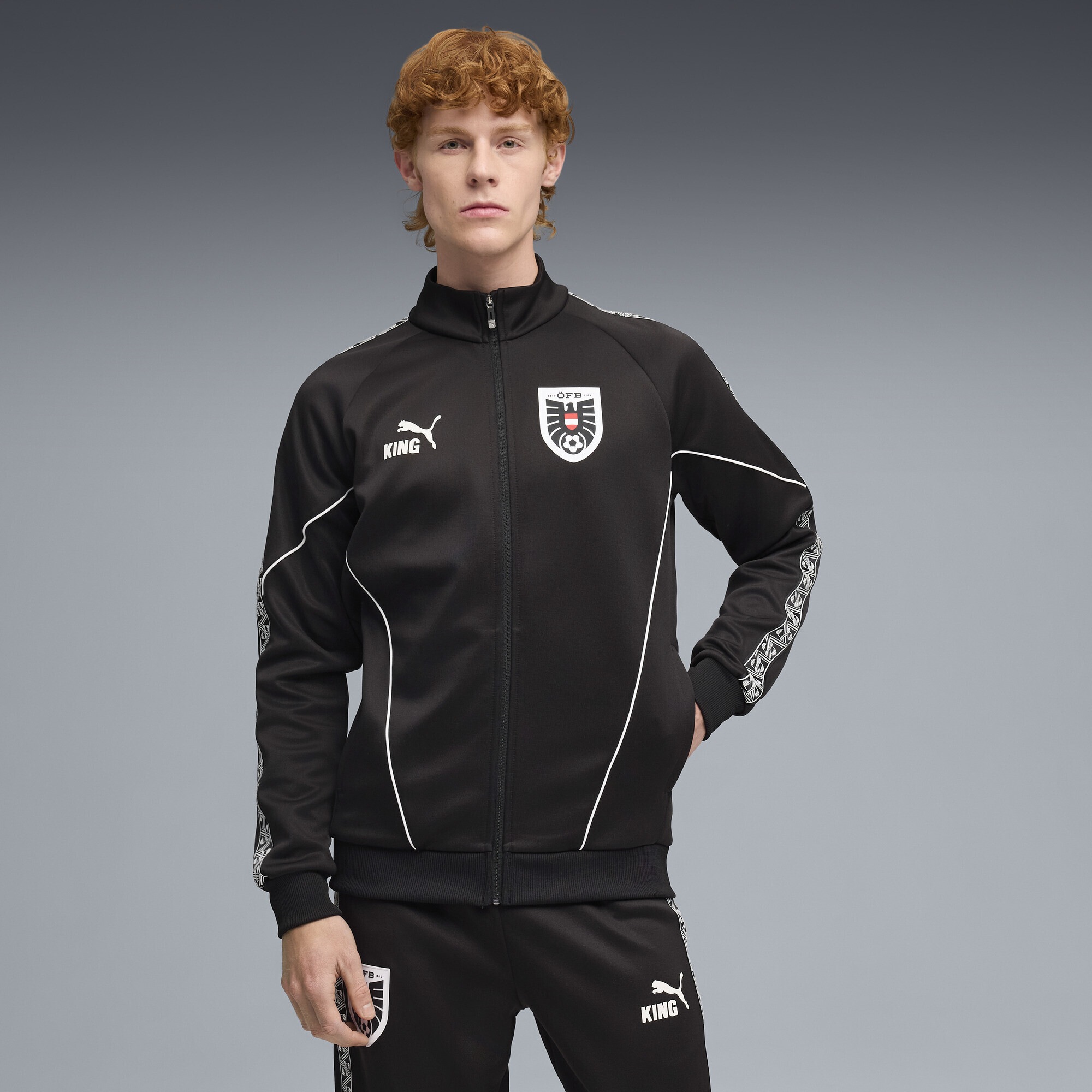 PUMA Sweatjacke »Österreich KING Anthem Trainingsjacke Herren«