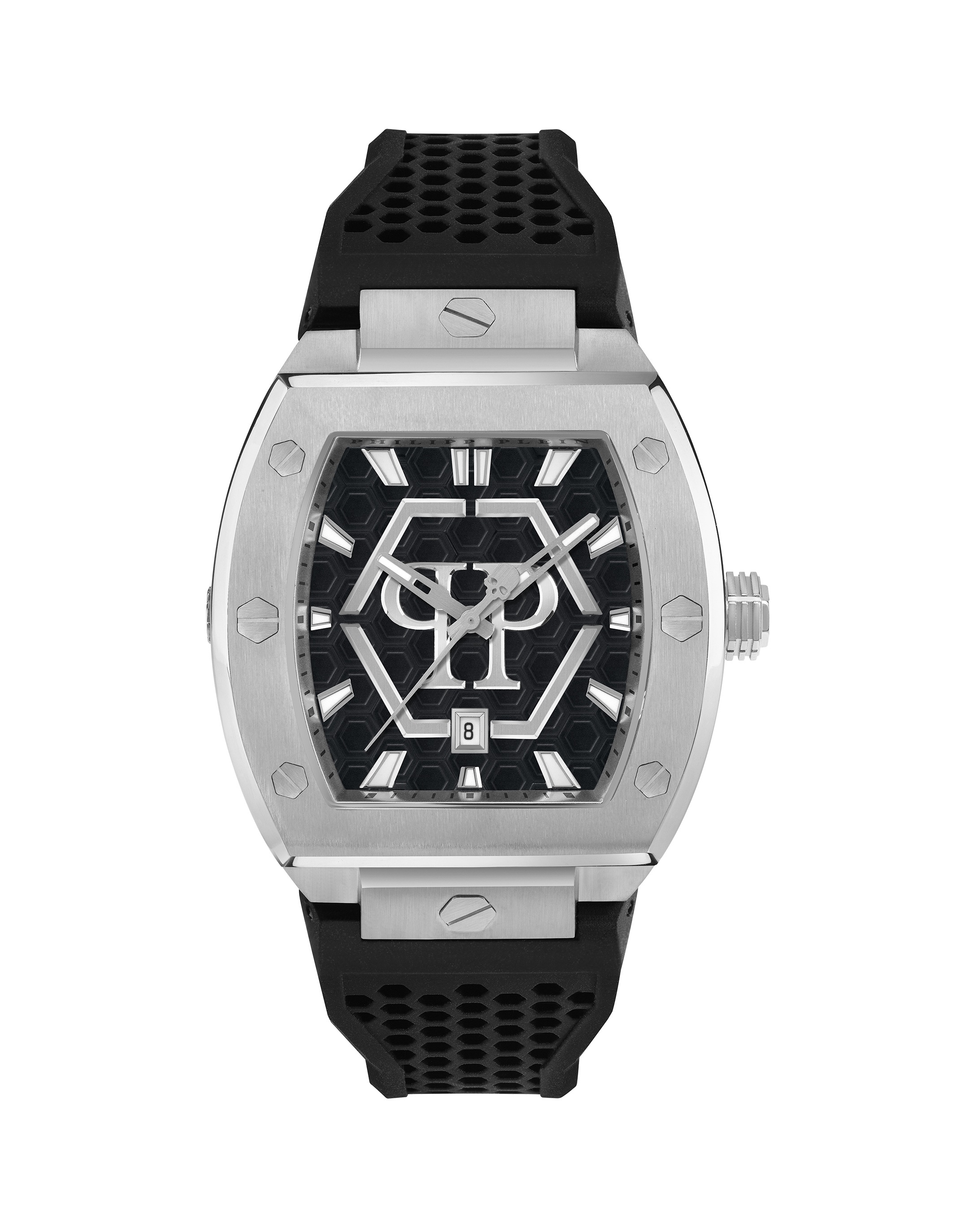 PHILIPP PLEIN Herren Luxusuhr "Hexagon", schwarz, Armbanduhren