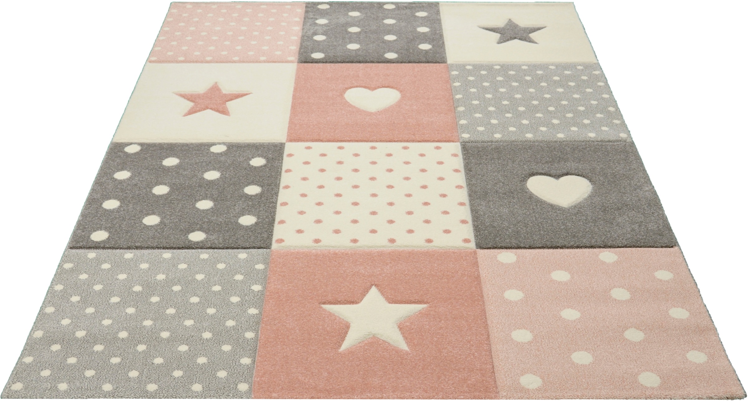 merinos Kinderteppich "Pastel Kids 20339" rechteckig 13 mm Höhe handgearbei günstig online kaufen