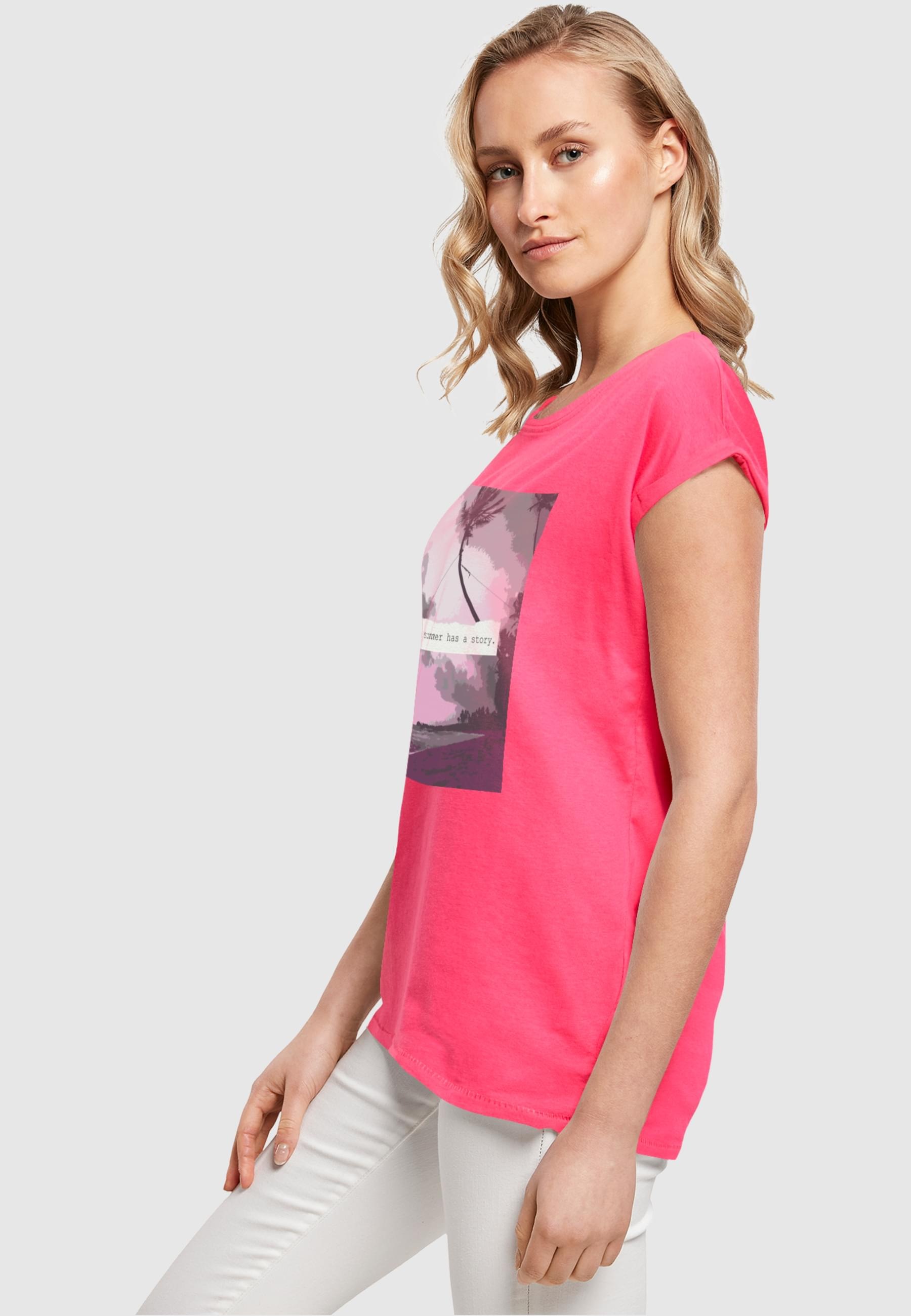 Merchcode T-Shirt »Merchcode Damen Ladies Summer - Every summer has a story T-Shirt«, (1 tlg.)