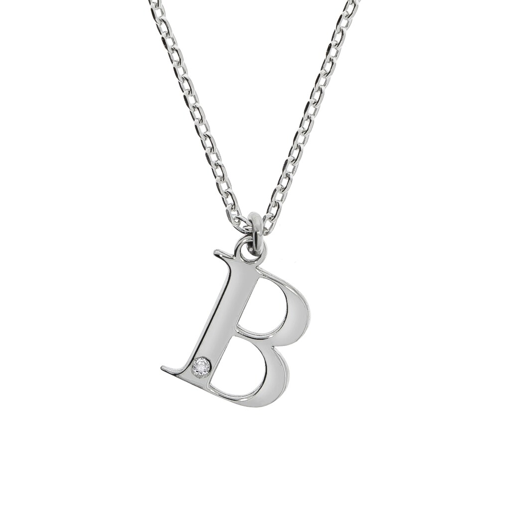 Diamonds by Ellen K. Kette mit Anhänger »925/- Sterling Silber Diamant 0,008ct. Buchstabe B«