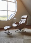 FLEXLUX Relaxsessel »Relaxchairs Elegant«, Fuß drehbar, Kopfteilverstellung, Rücken- Alu & BAUR Premium Komfort, 