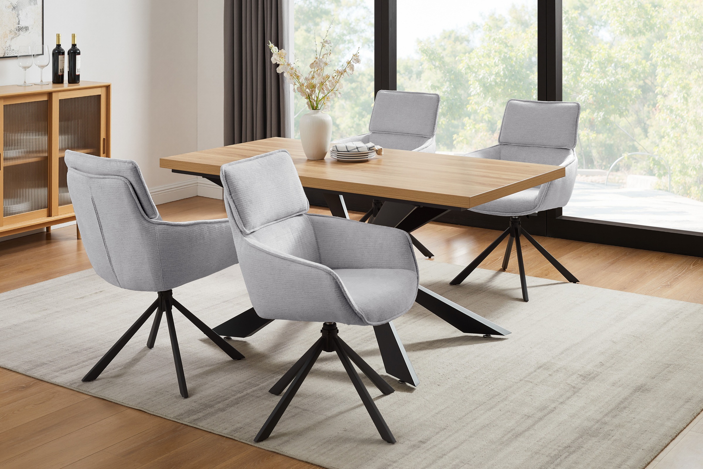 Home affaire Esszimmerstuhl "Cusey, 360 drehbar, extra dicke Polsterung, 2e günstig online kaufen