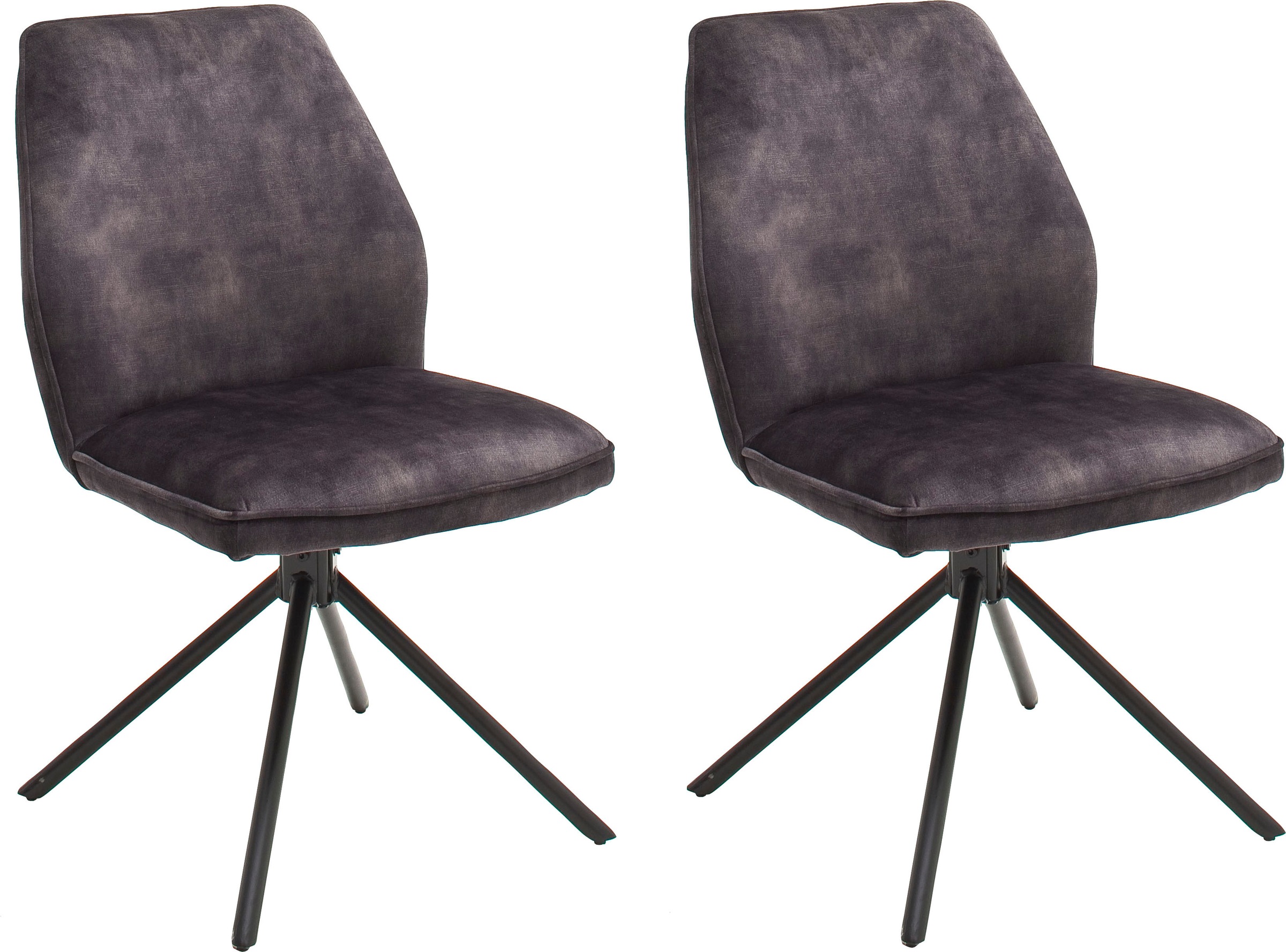 MCA furniture Esszimmerstuhl "Ottawa" (Set) 2 Stk.Vintage Veloursoptik mit günstig online kaufen