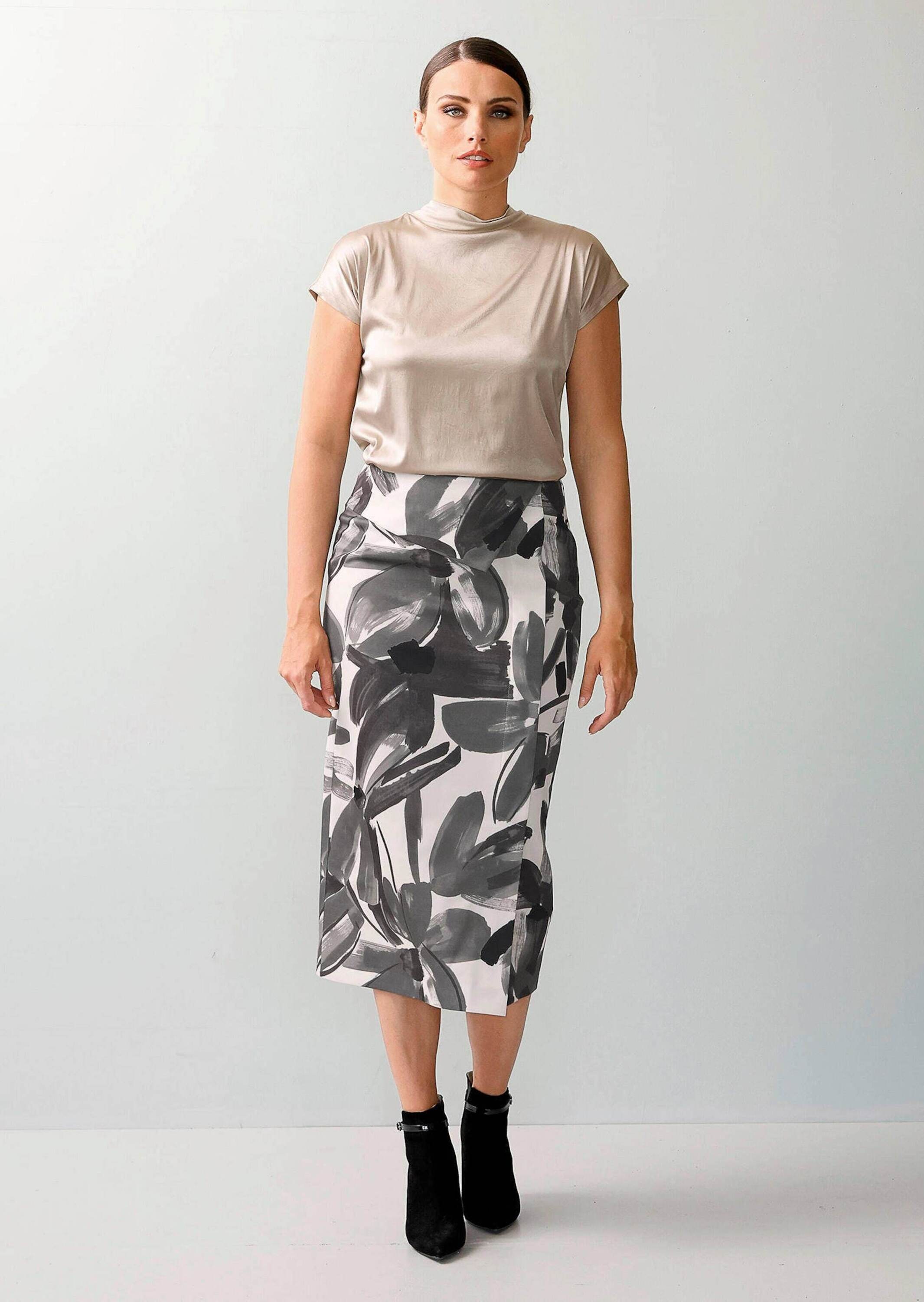 Alba Moda Bleistiftrock »Rock Rock mit floralem Print«