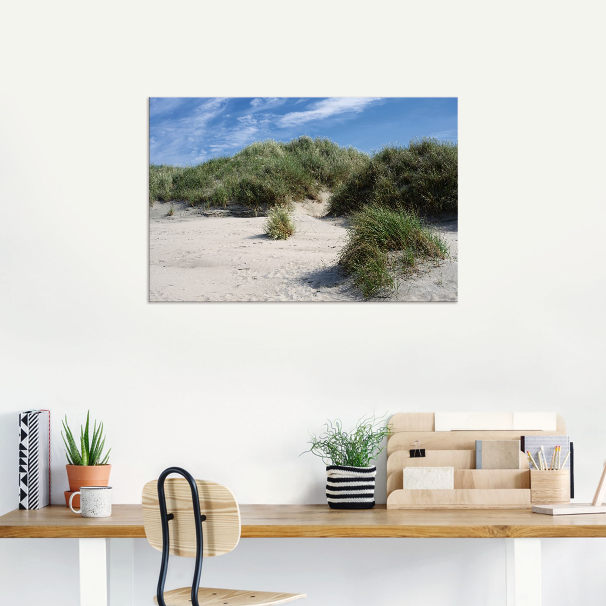 Artland Wandbild »Dünenlandschaft auf Baltrum«, Strandbilder, (1 St.), als Alubild, Leinwandbild, Wandaufkleber oder Poster in versch. Größen